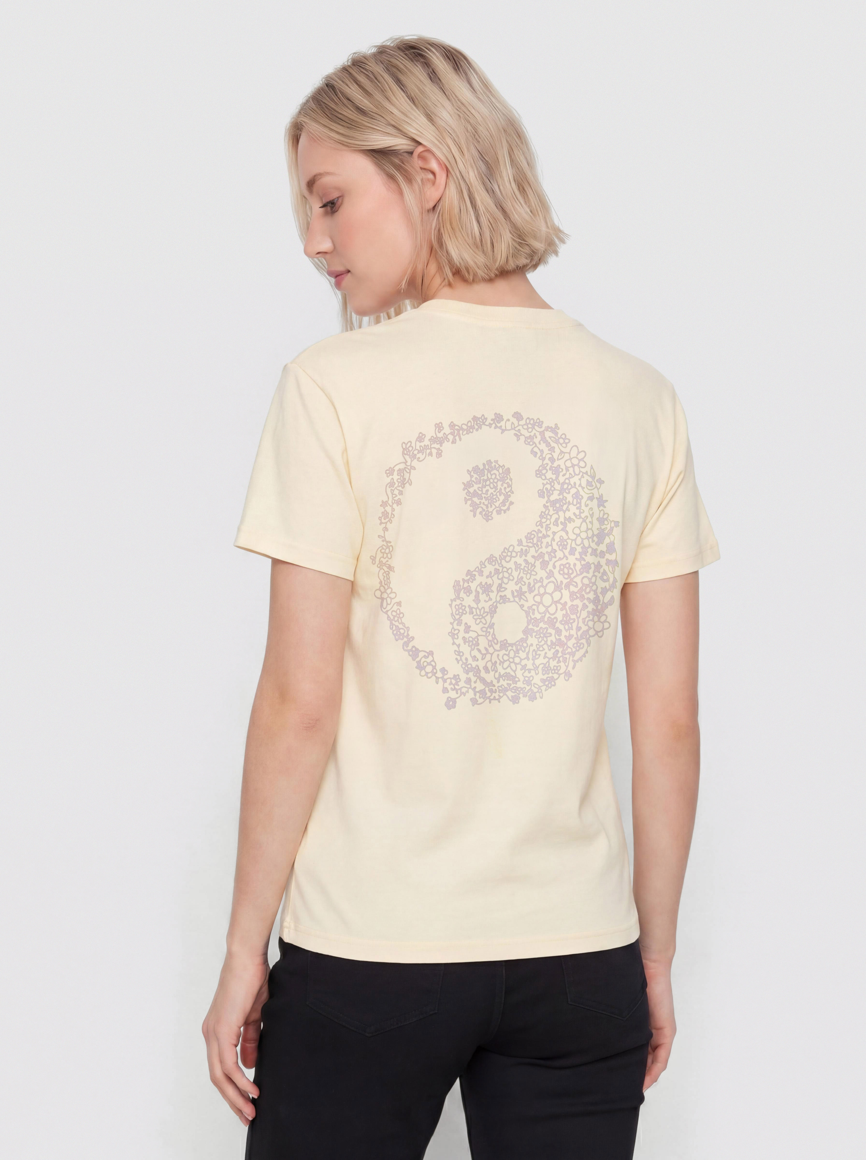 Vans T-Shirt Yin And Yang Wmn (almond crisp)
