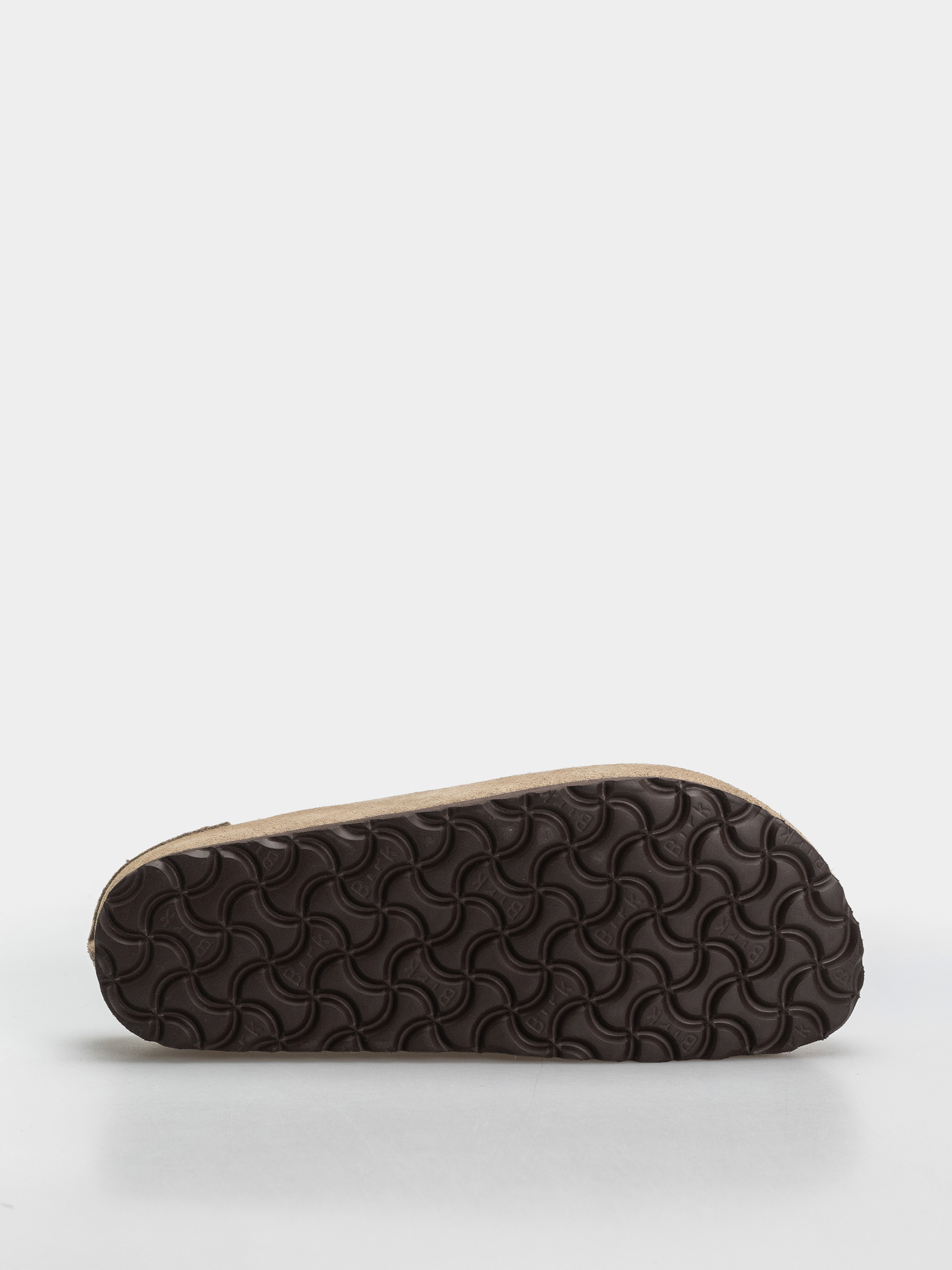 Birkenstock Naples Wrapped Suede Leather Narrow Flip Flops (taupe)
