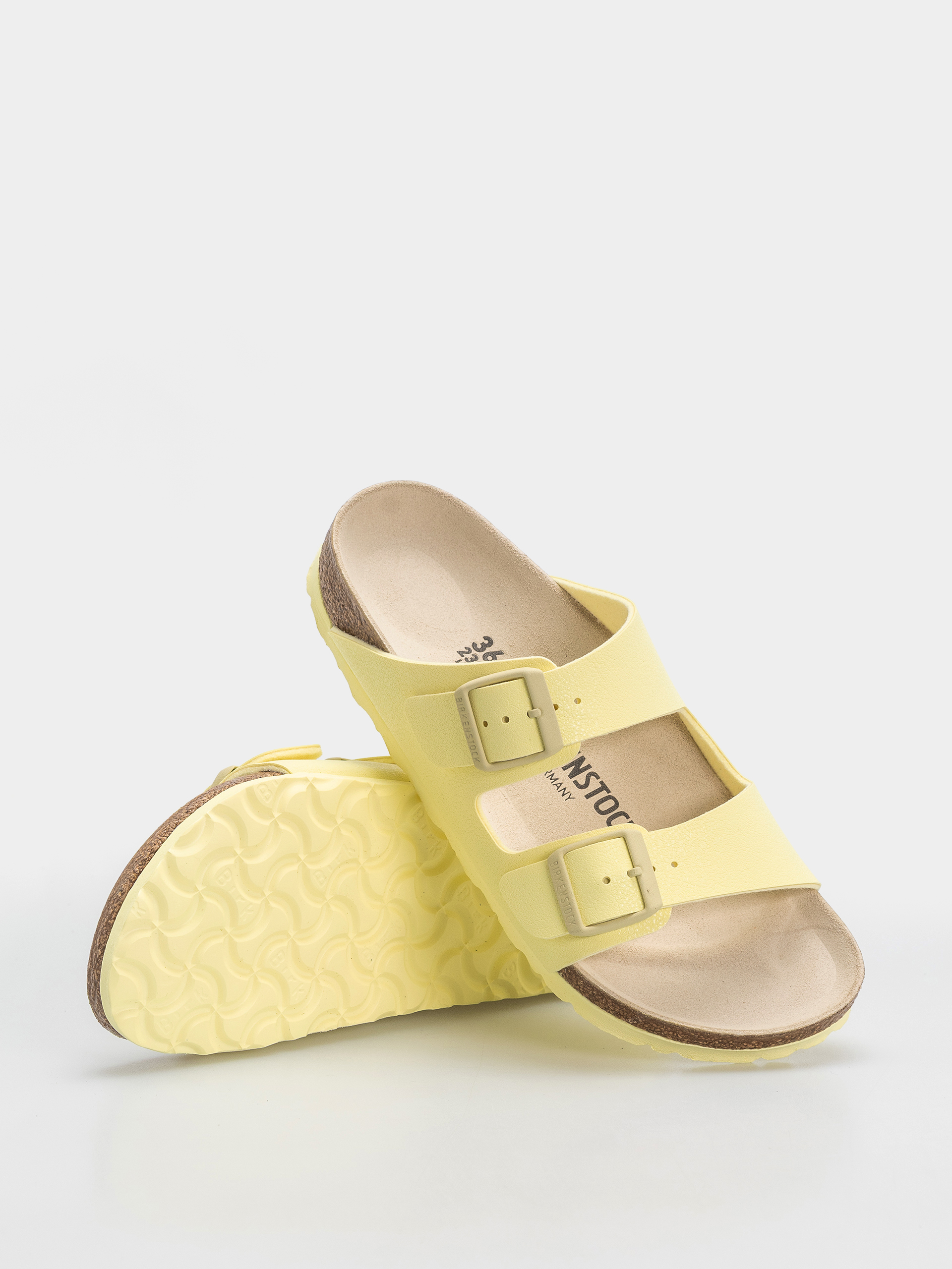 Birkenstock Arizona Birko Flor Nubuk Narrow Flip-flops (popcorn)