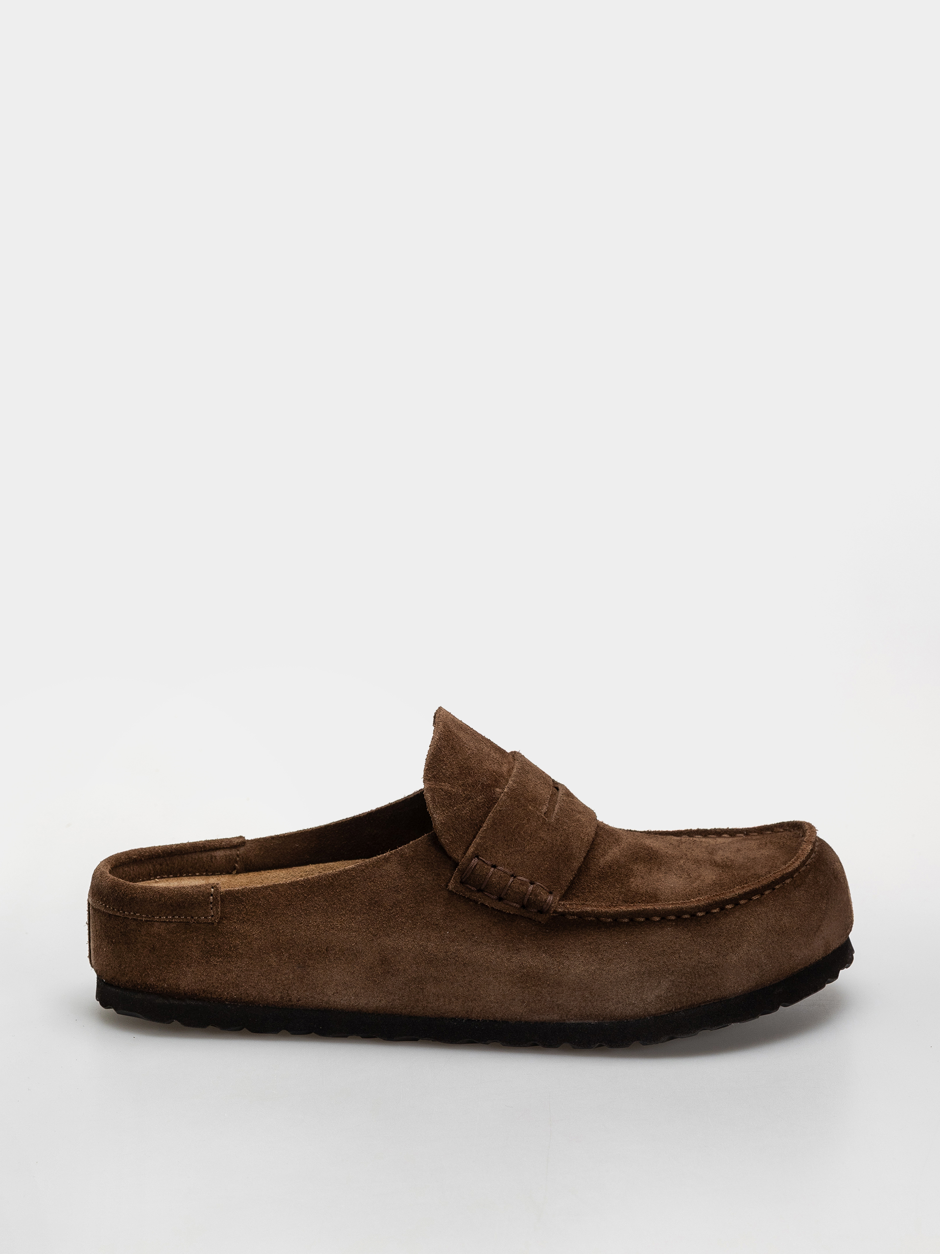 Birkenstock Naples Wrapped Suede Leather Regular Flip-flops (carafe)