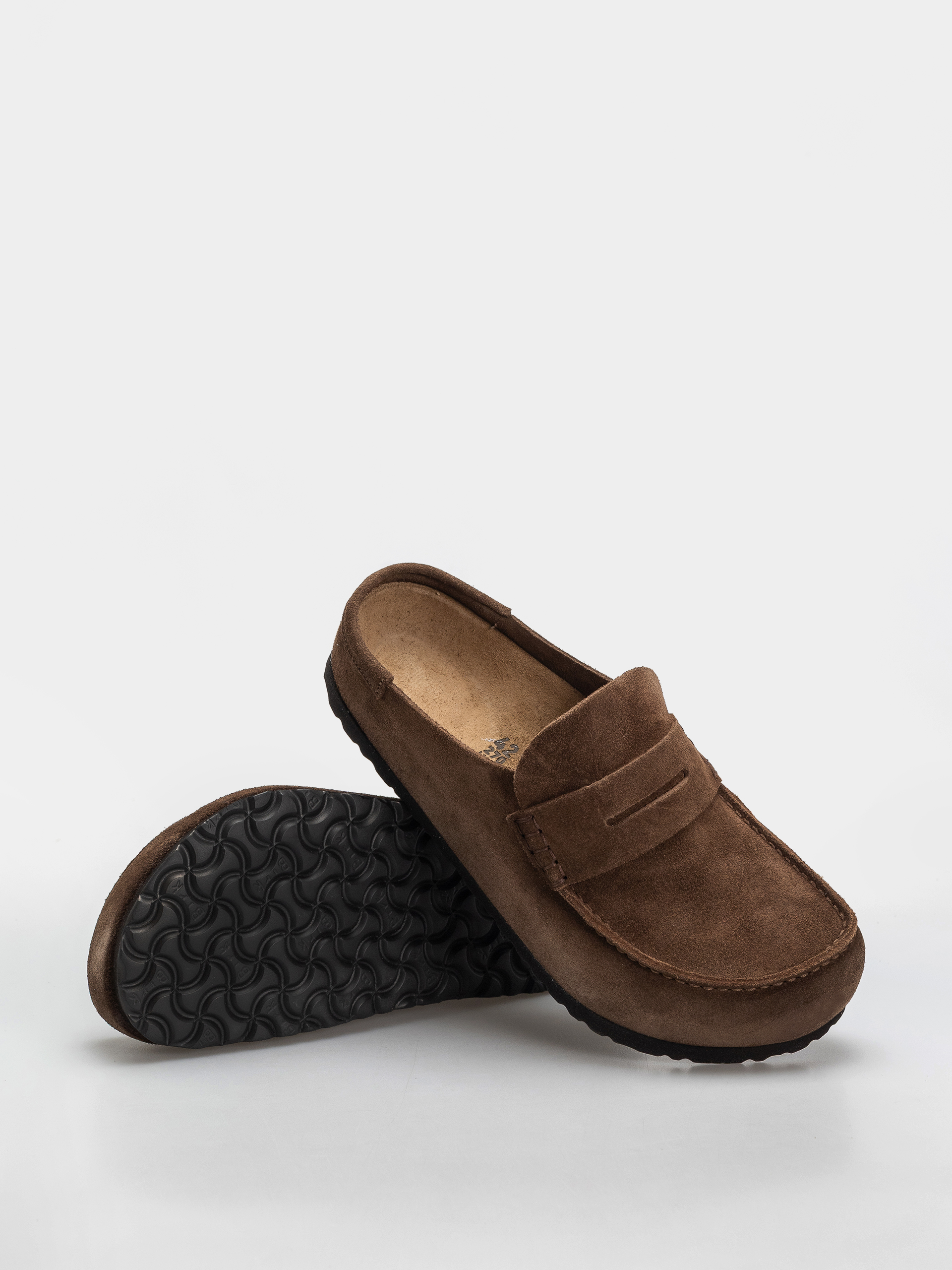 Birkenstock Naples Wrapped Suede Leather Regular Flip-flops (carafe)