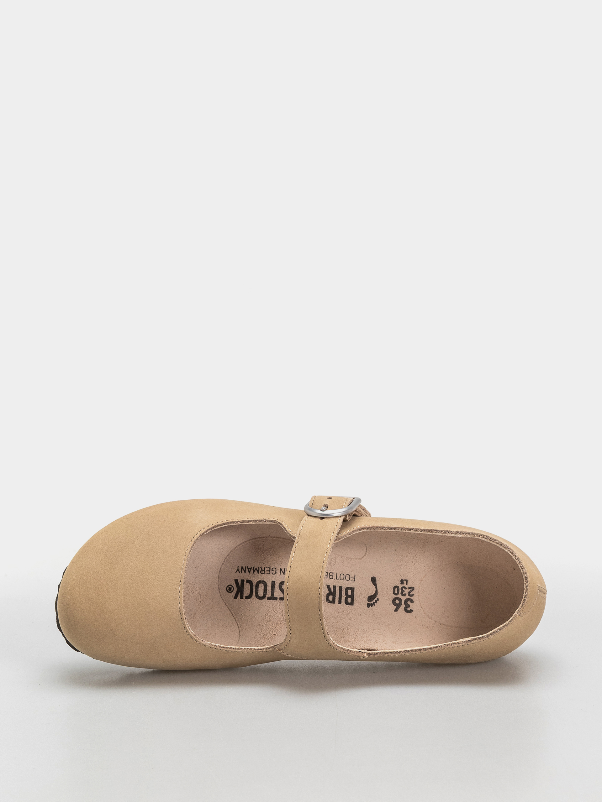 Birkenstock Santa Clarita Nubuck Leather Narrow Wmn Flip Flops (sandcastle)