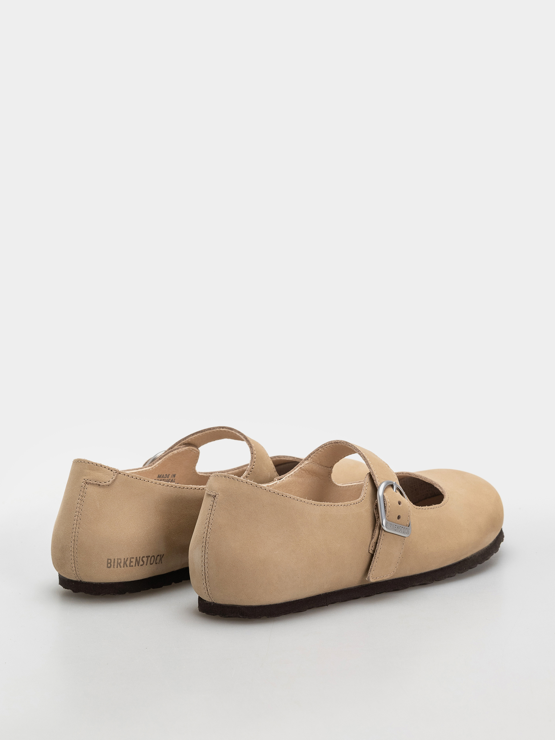 Birkenstock Santa Clarita Nubuck Leather Narrow Wmn Flip-flops (sandcastle)