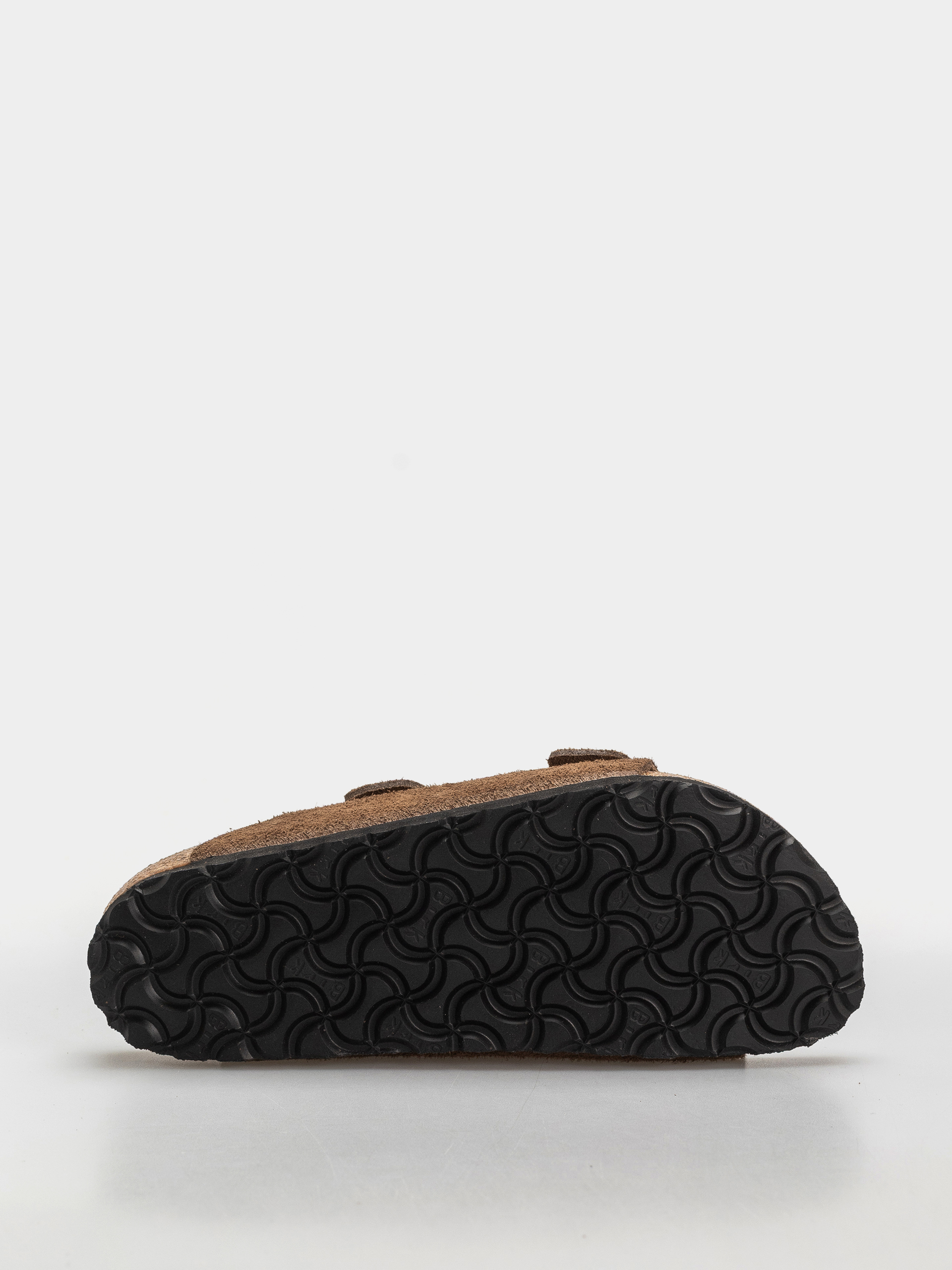 Birkenstock Arizona Suede Leather Narrow Flip-flops (dark tea)