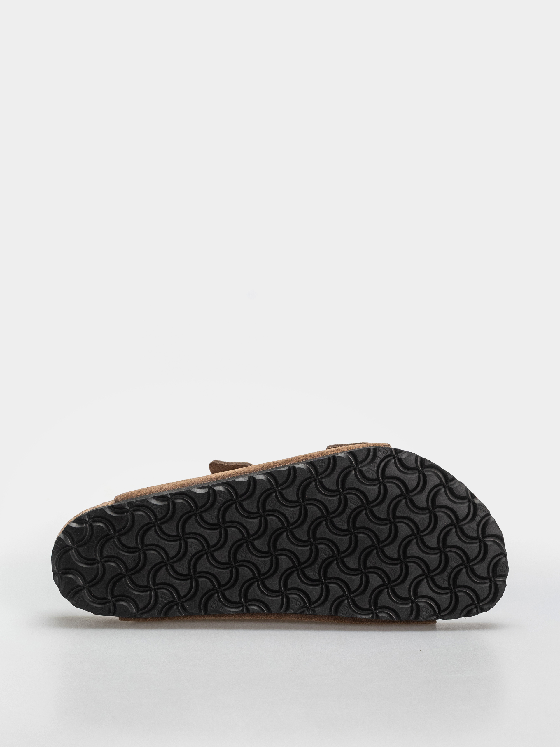 Birkenstock Arizona Suede Leather Regular Flip-flops (dark tea)