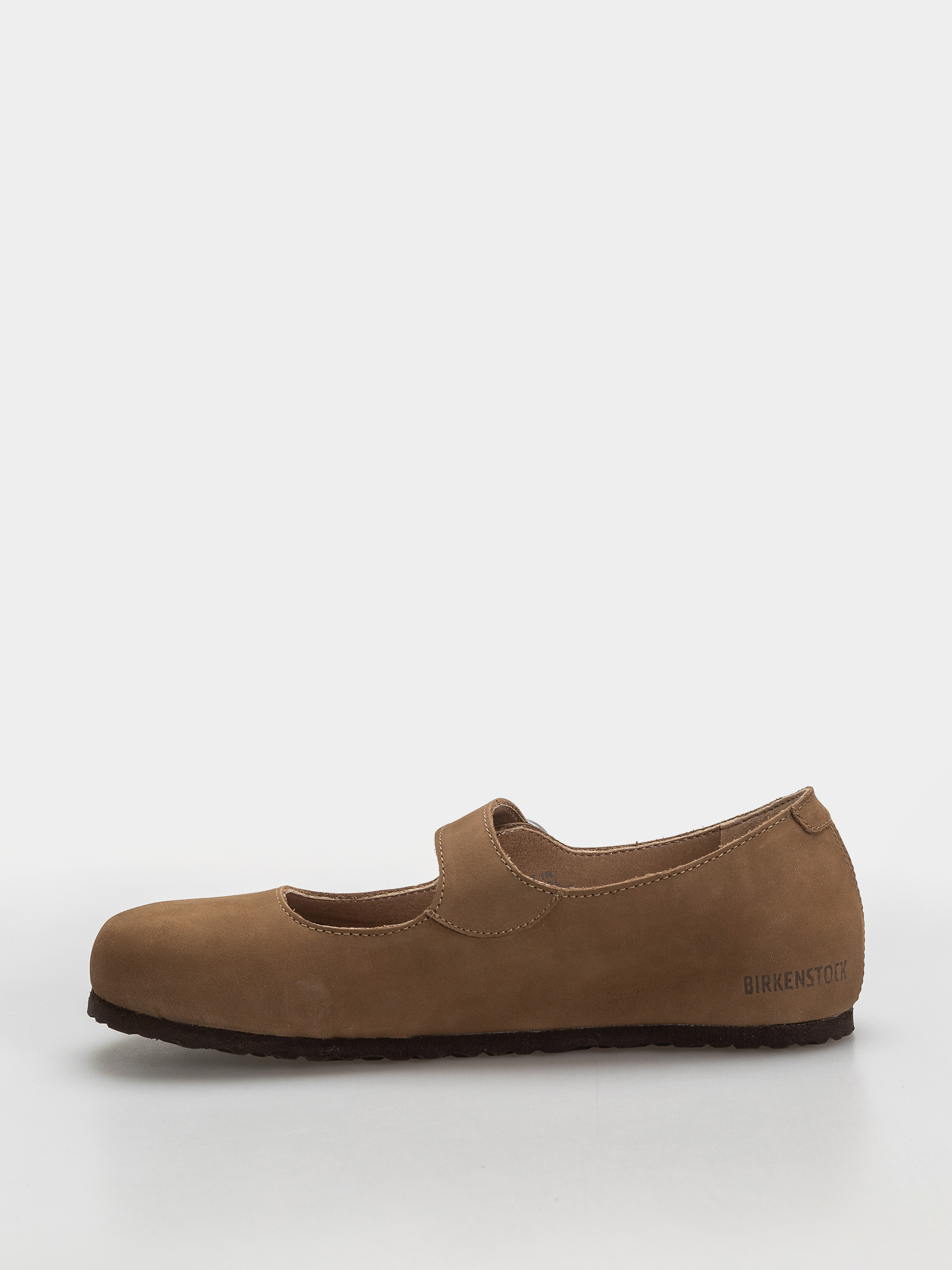 Birkenstock Santa Clarita Nubuck Leather Narrow Wmn Flip-flops (dark tea)