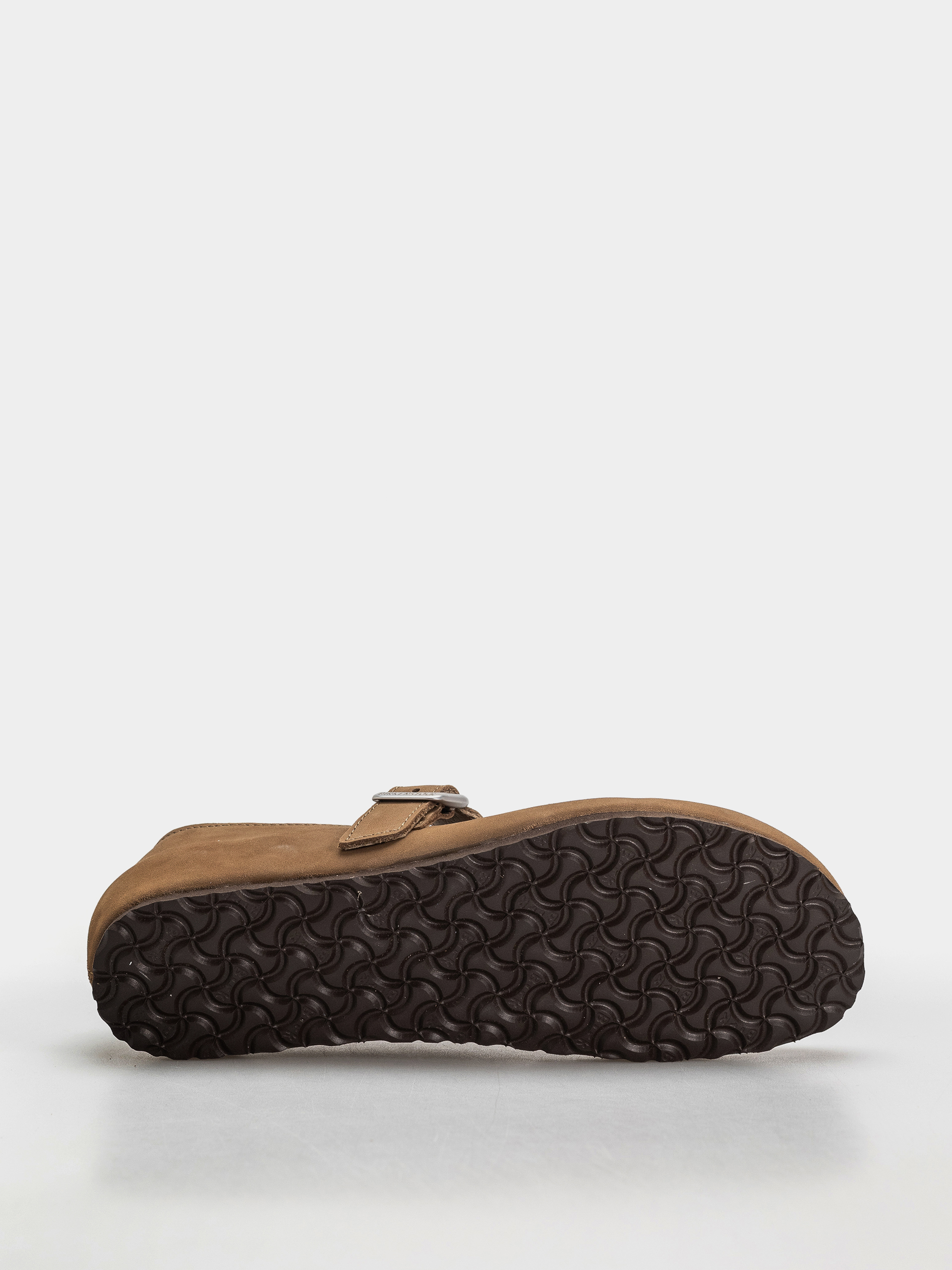 Birkenstock Santa Clarita Nubuck Leather Narrow Wmn Flip Flops (dark tea)