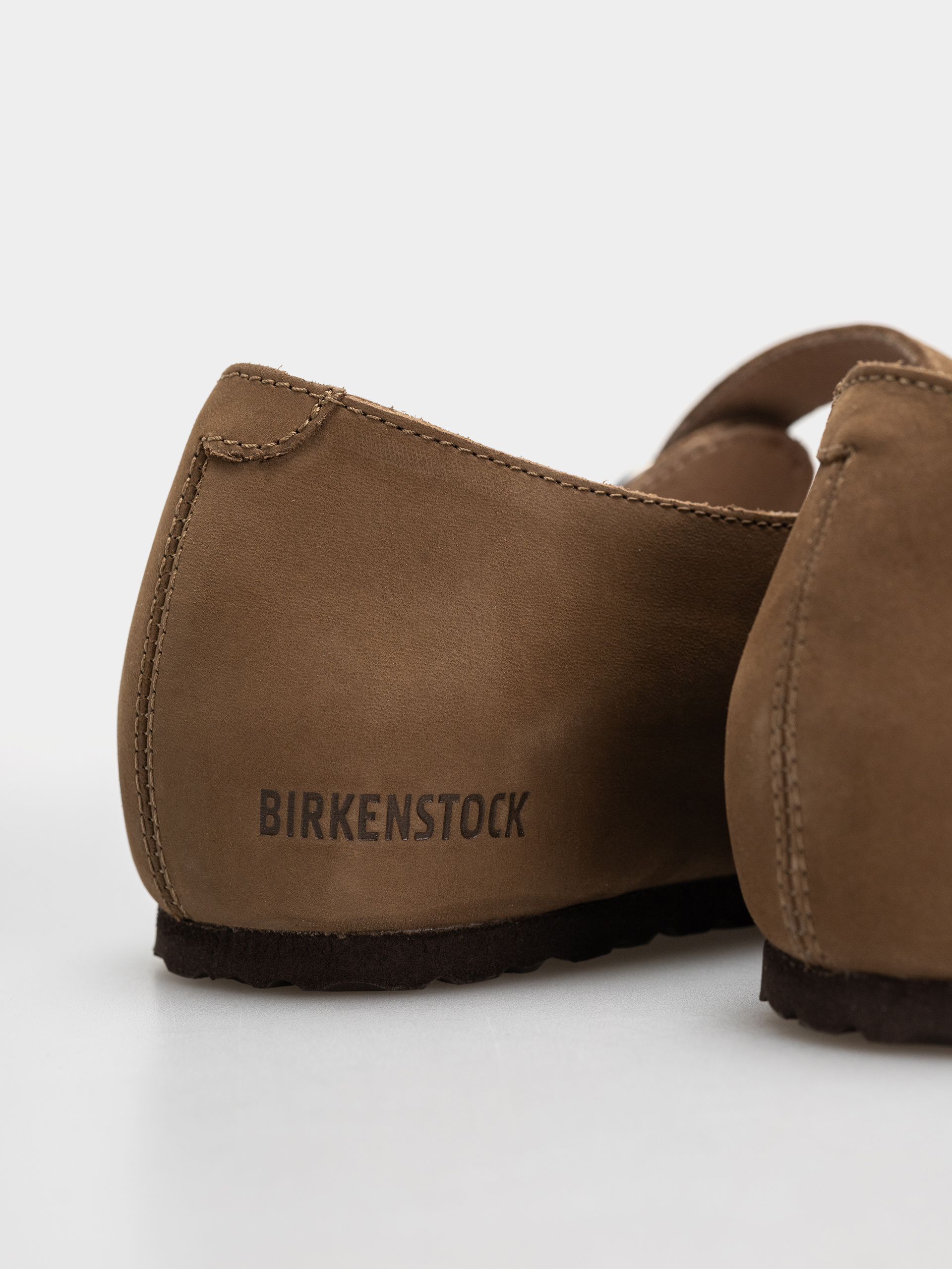 Birkenstock Santa Clarita Nubuck Leather Narrow Wmn Flip-flops (dark tea)