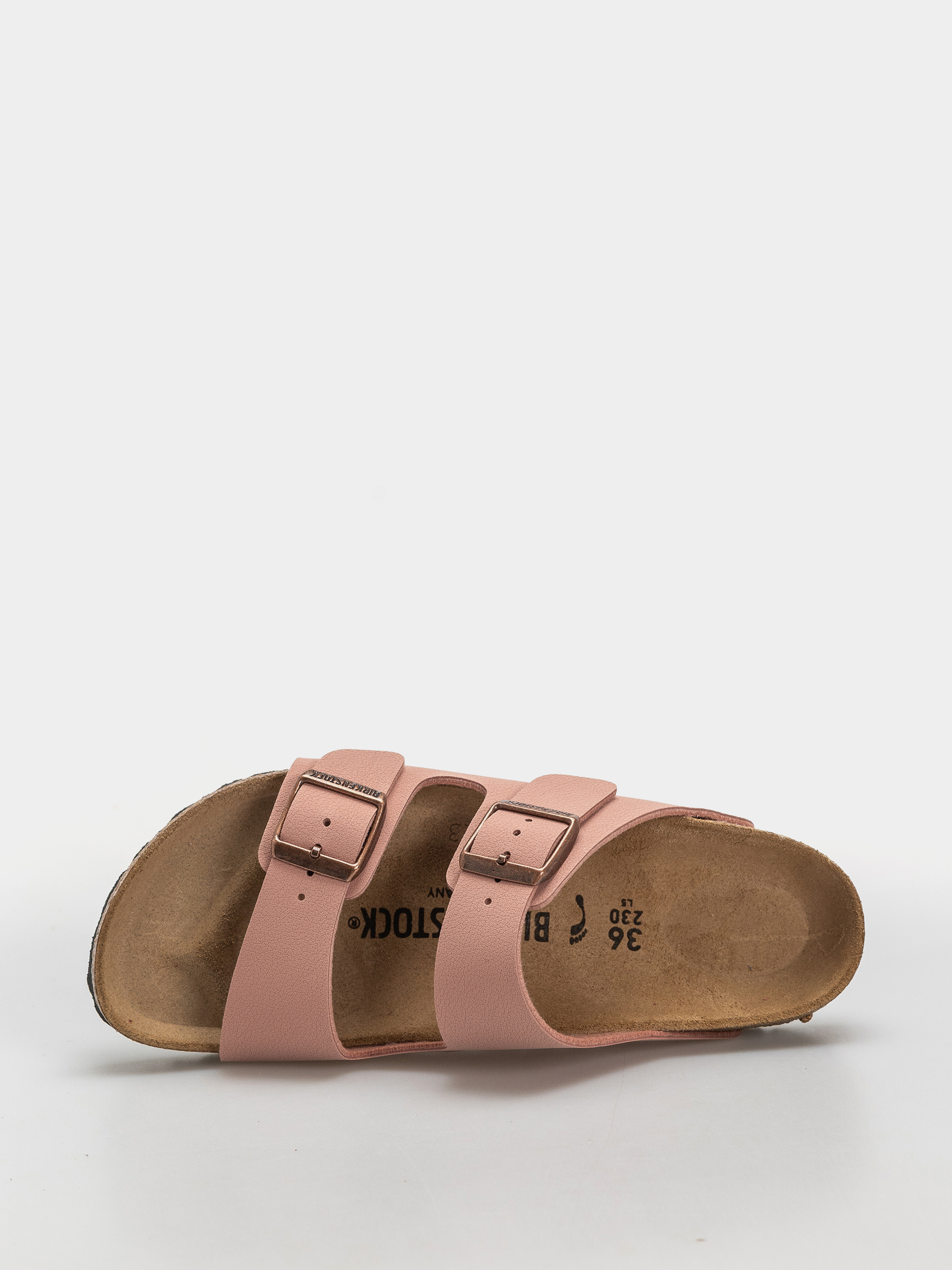Birkenstock Arizona Birkibuc Narrow Flip-flops (pink clay)