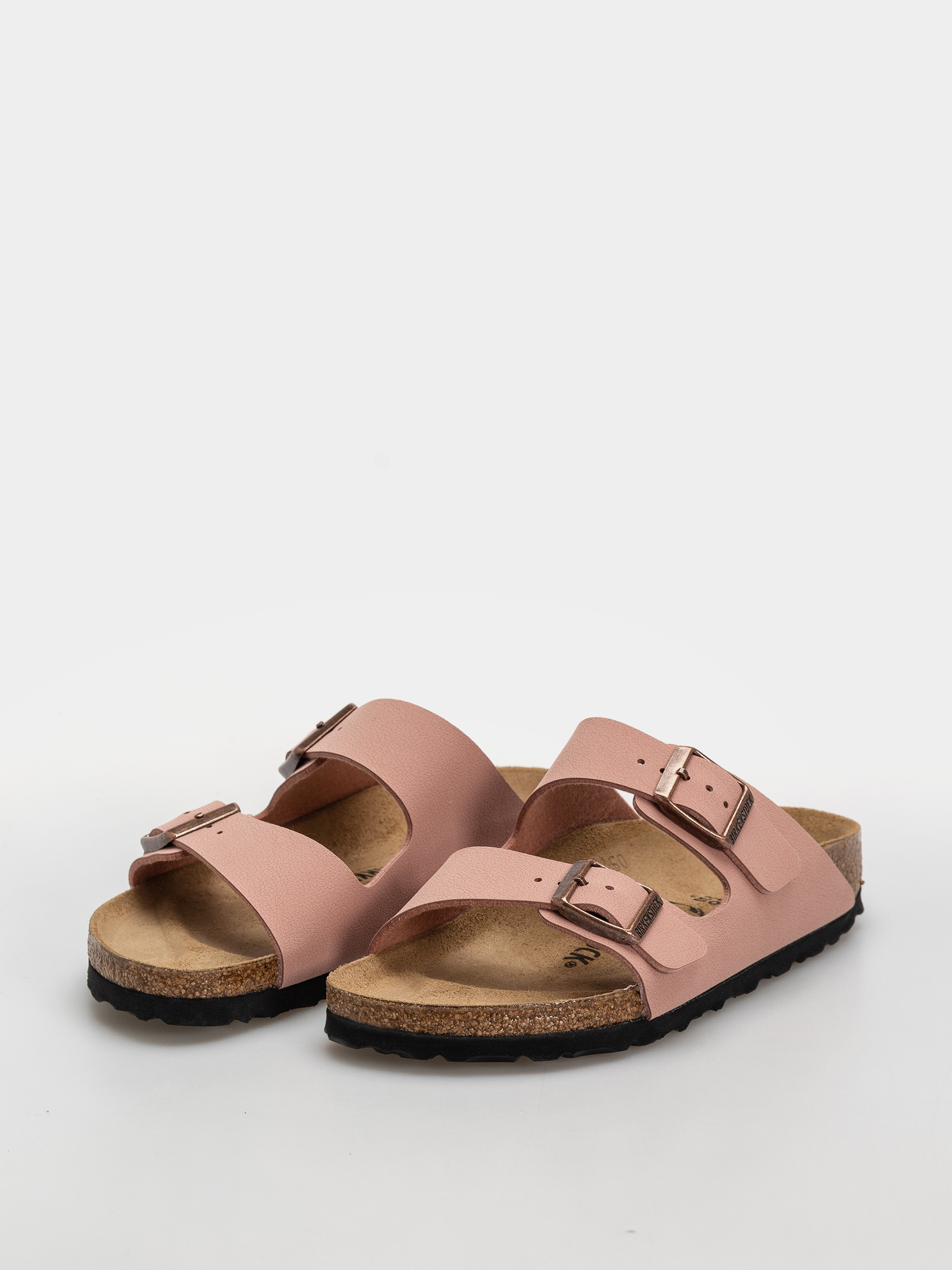 Birkenstock Arizona Birkibuc Narrow Flip-flops (pink clay)