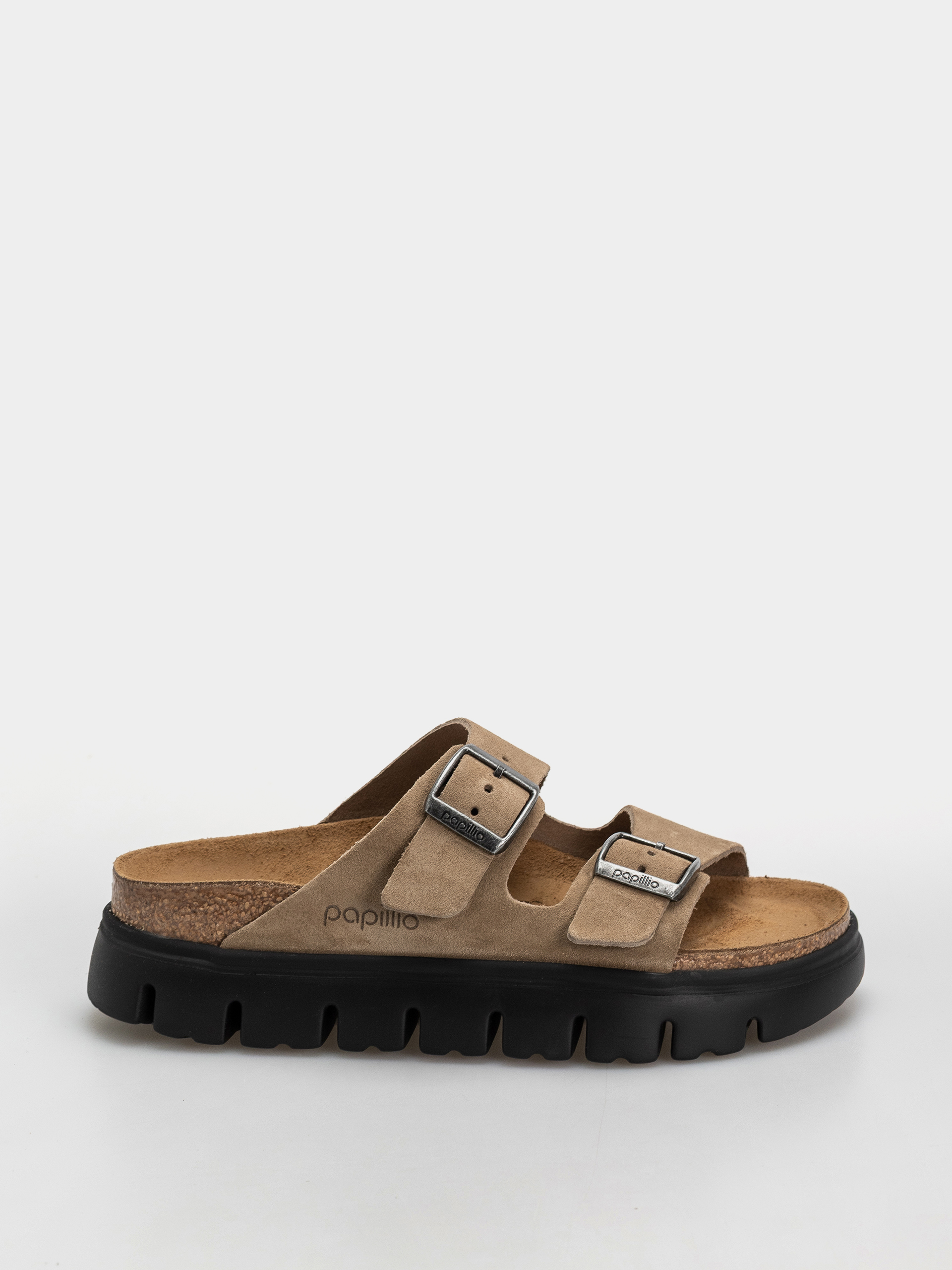 Birkenstock Arizona Suede Leather Narrow Wmn Flip-flops - beige