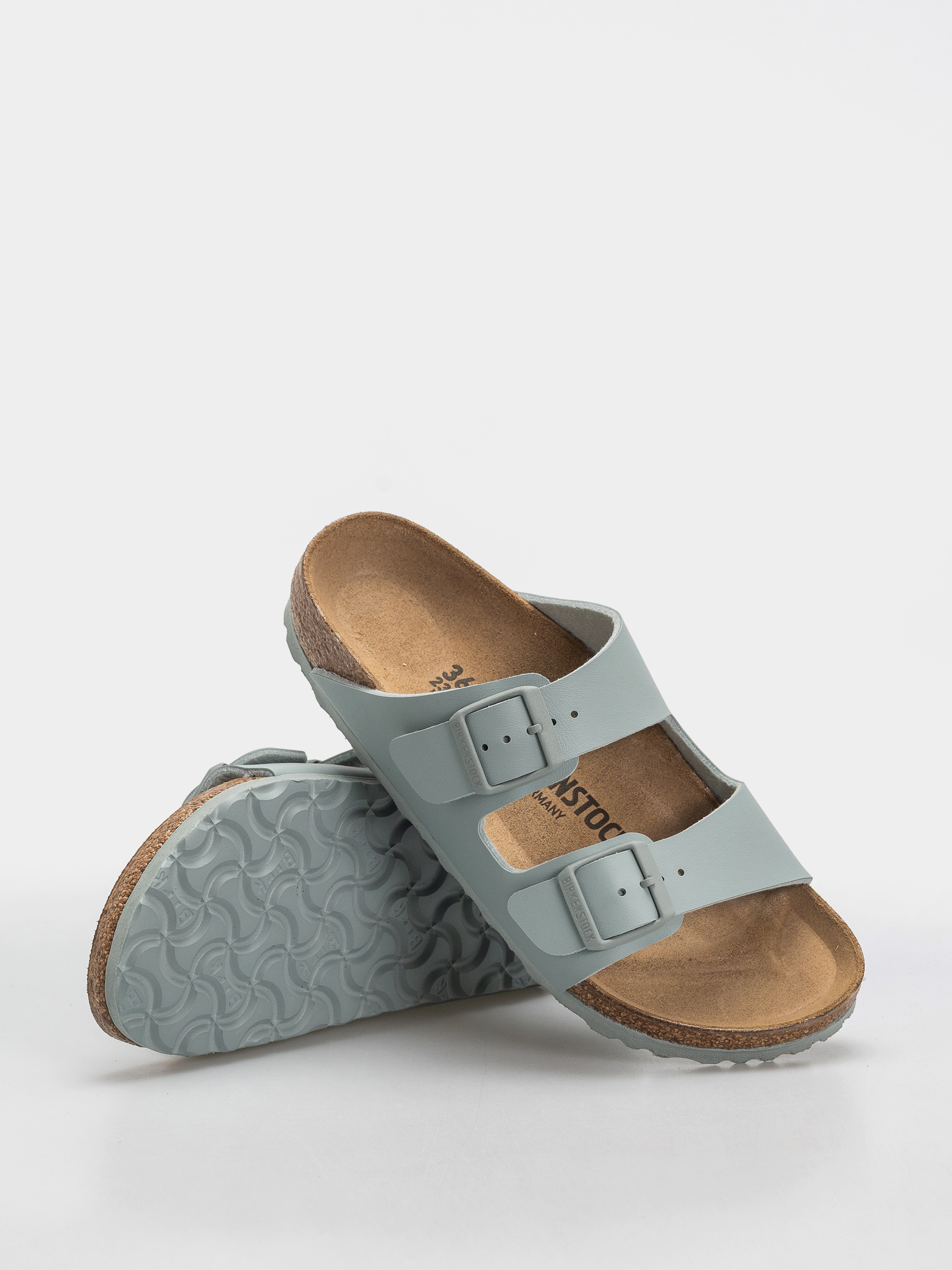 Birkenstock Arizona Birko Flor Narrow Flip-flops (pure sage)