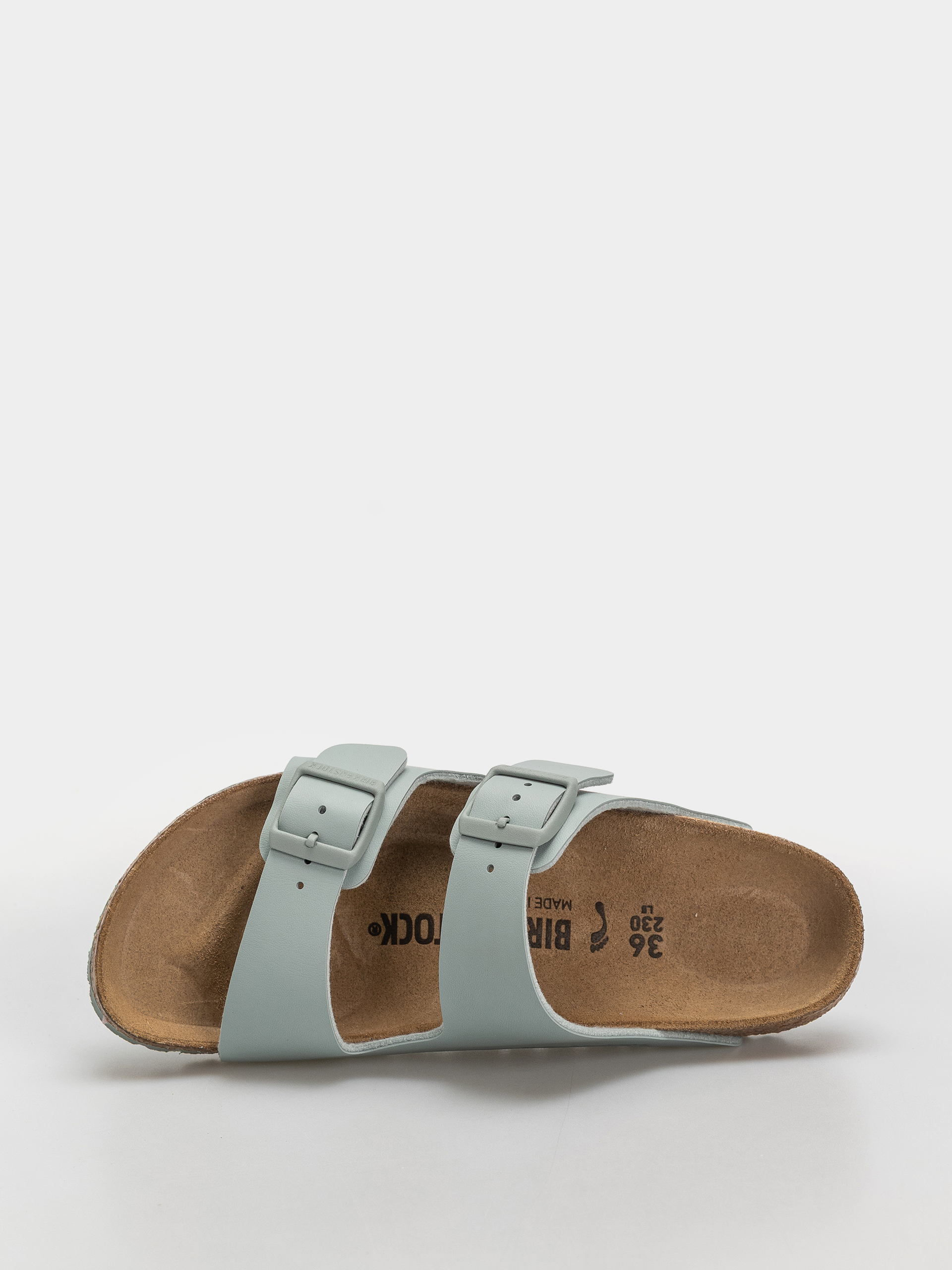 Birkenstock Arizona Birko Flor Narrow Flip Flops (pure sage)