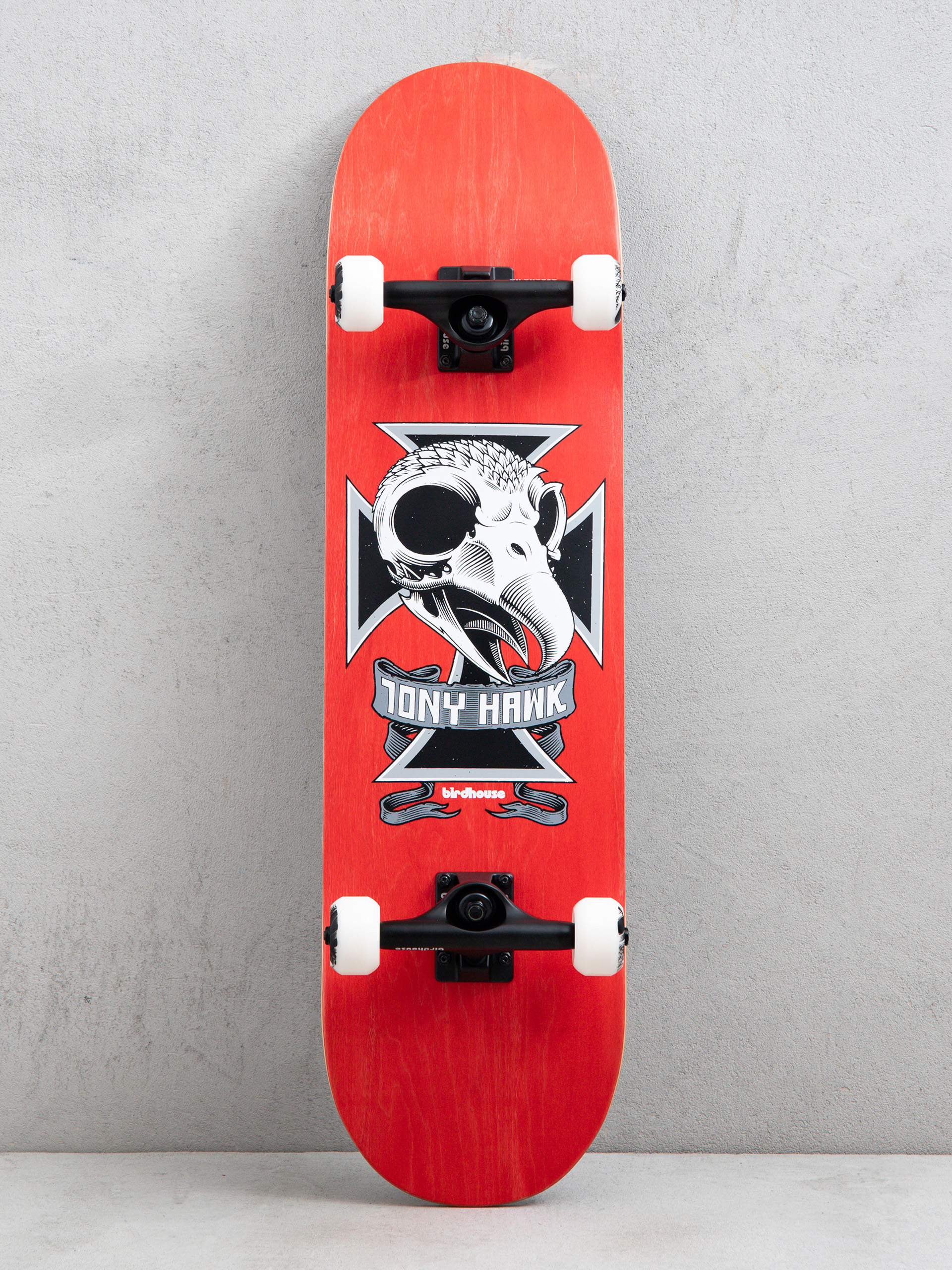 Birdhouse Skateboard Hawk Skull 2 (red)