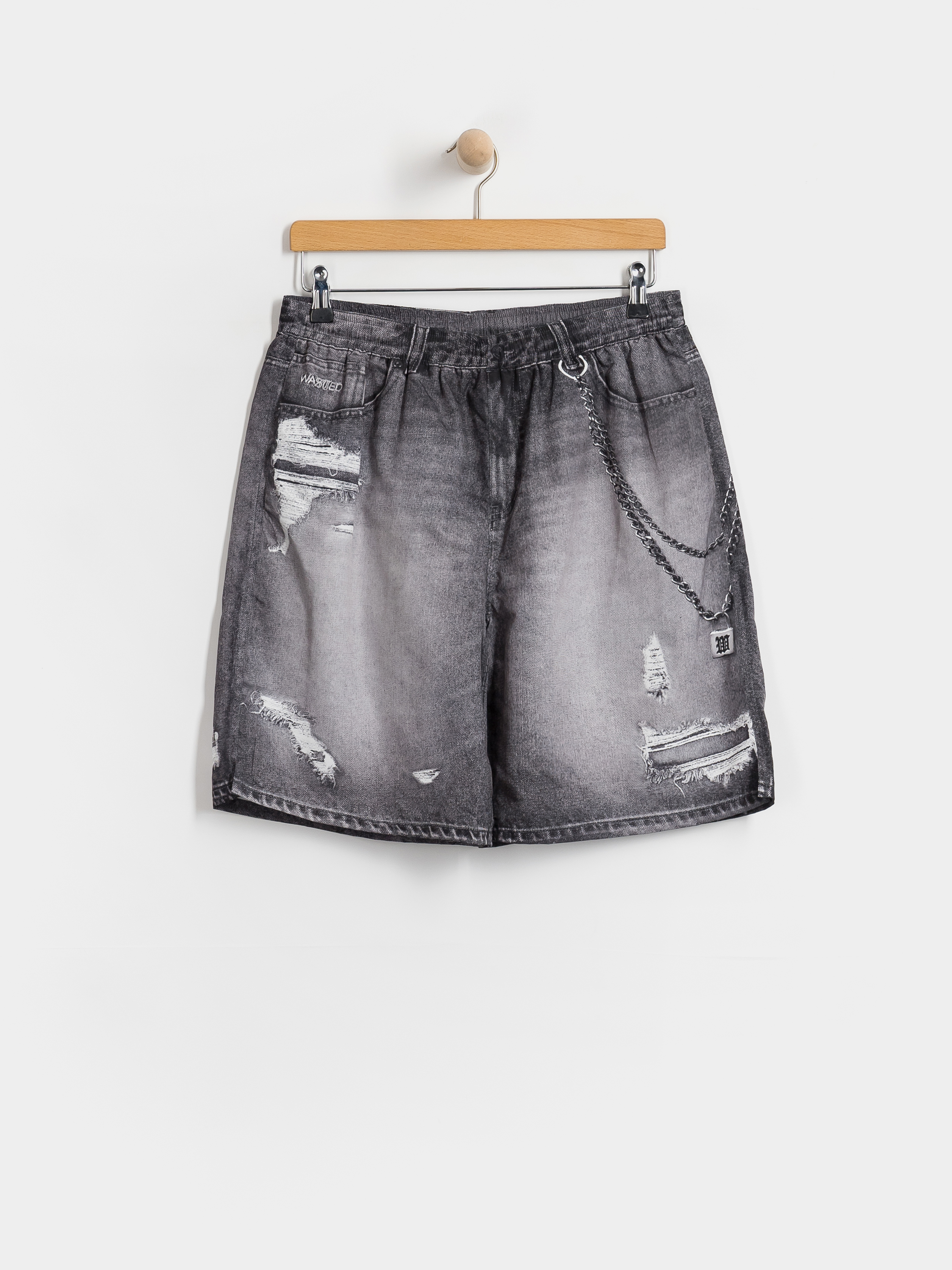Wasted Paris Destroy Trompe L'Oeil Swimsuit Shorts