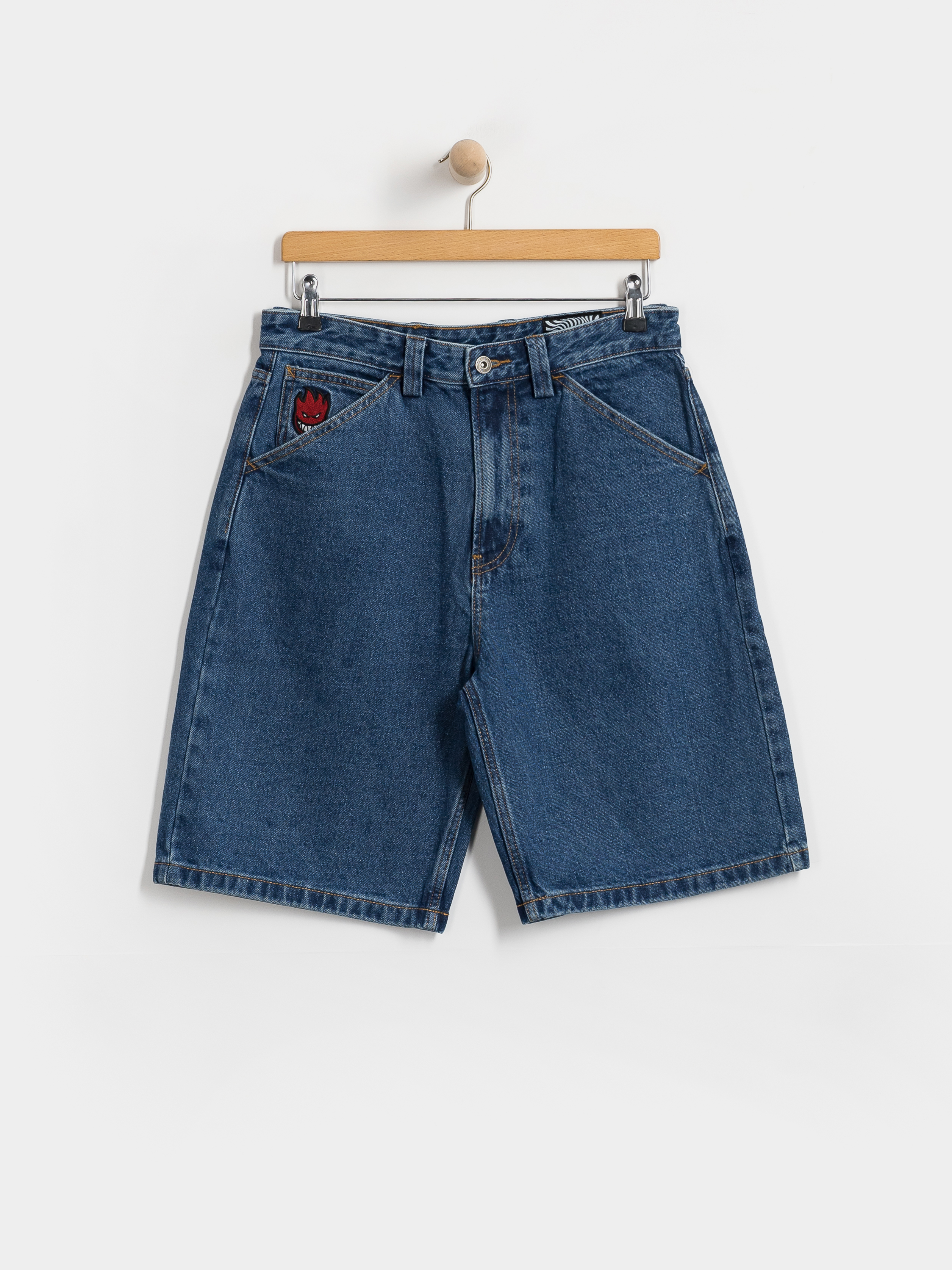Spitfire Bighead Fill Denim Shorts (medium stone wash)