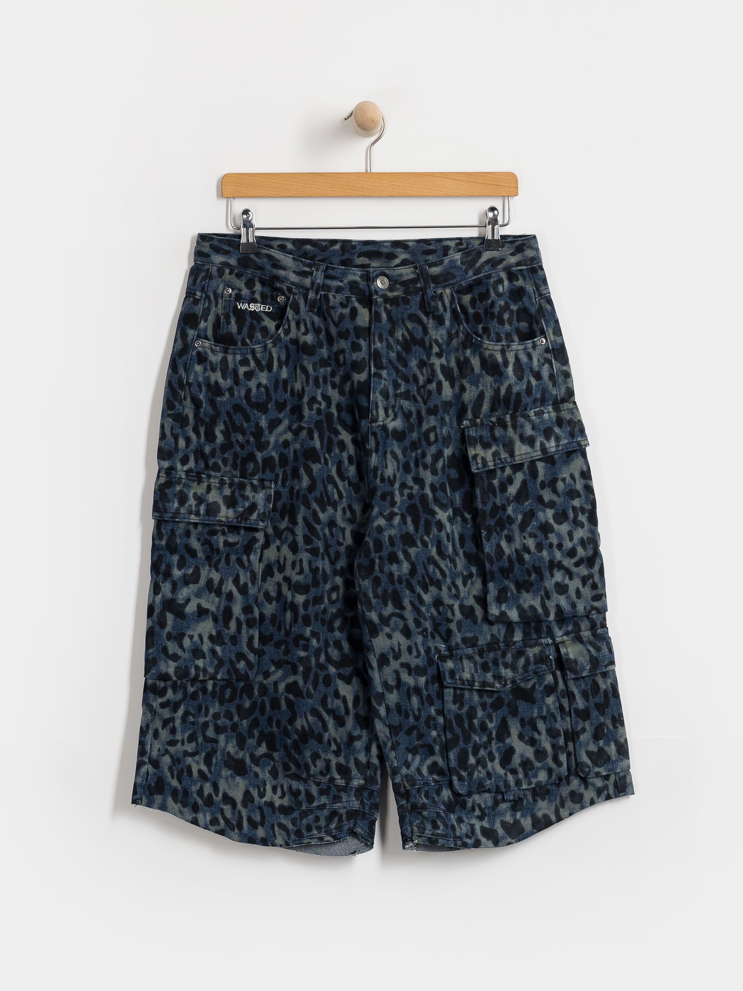 Wasted Paris Cheetah Grant Shorts (blue camo)