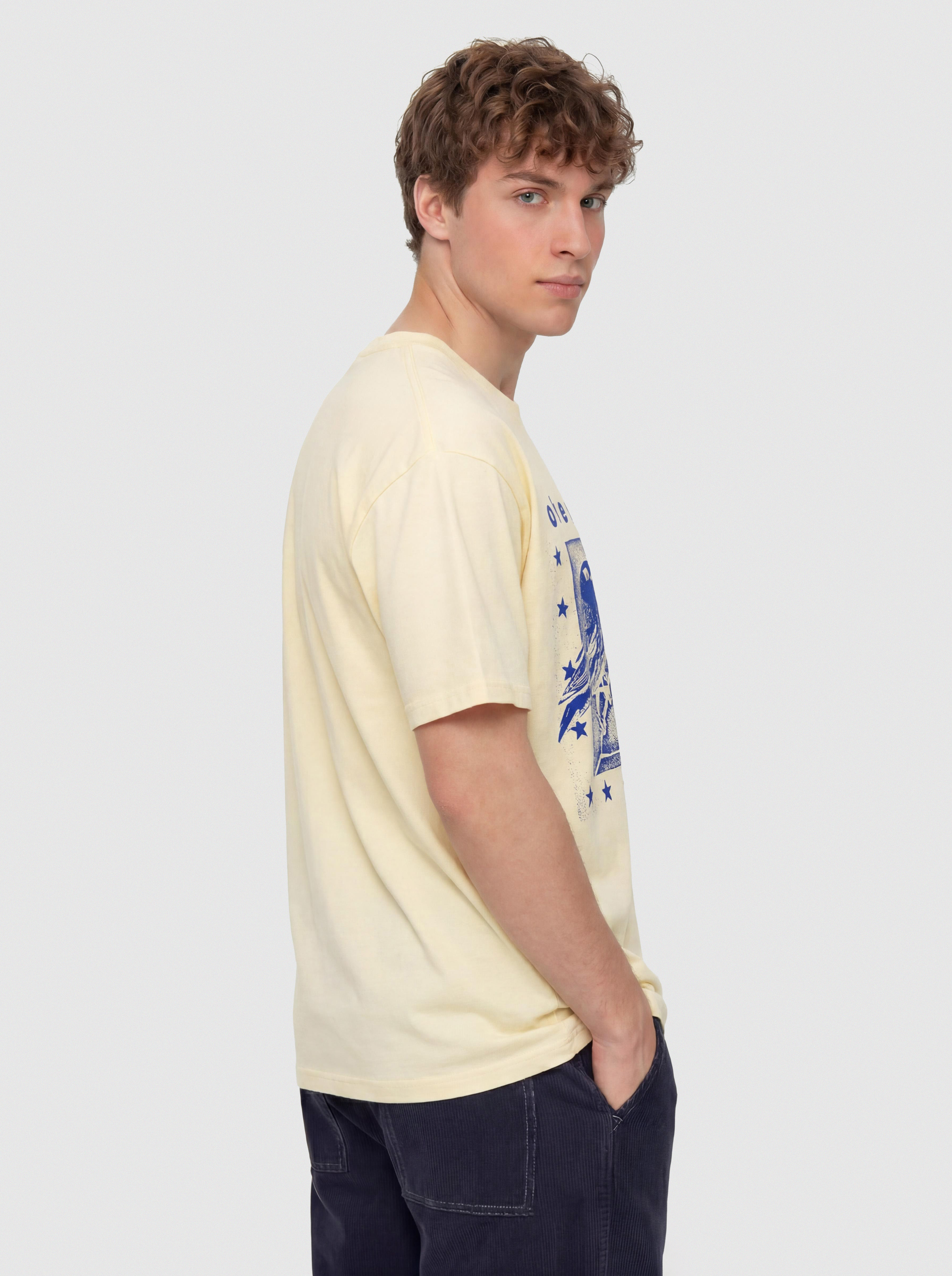 OBEY T-Shirt Fly Away (pale yellow)