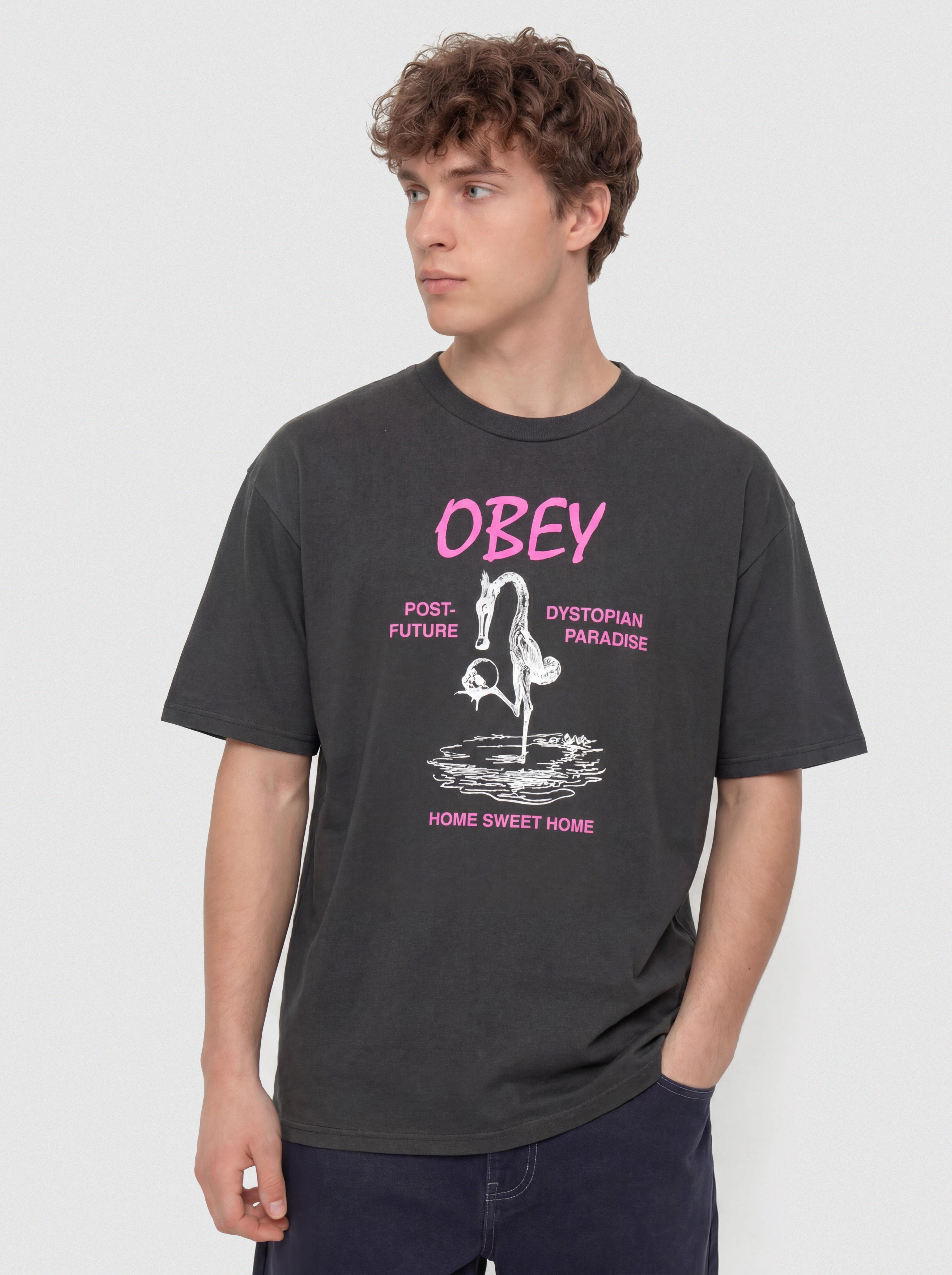 OBEY Post Future T-Shirt (vintage black)