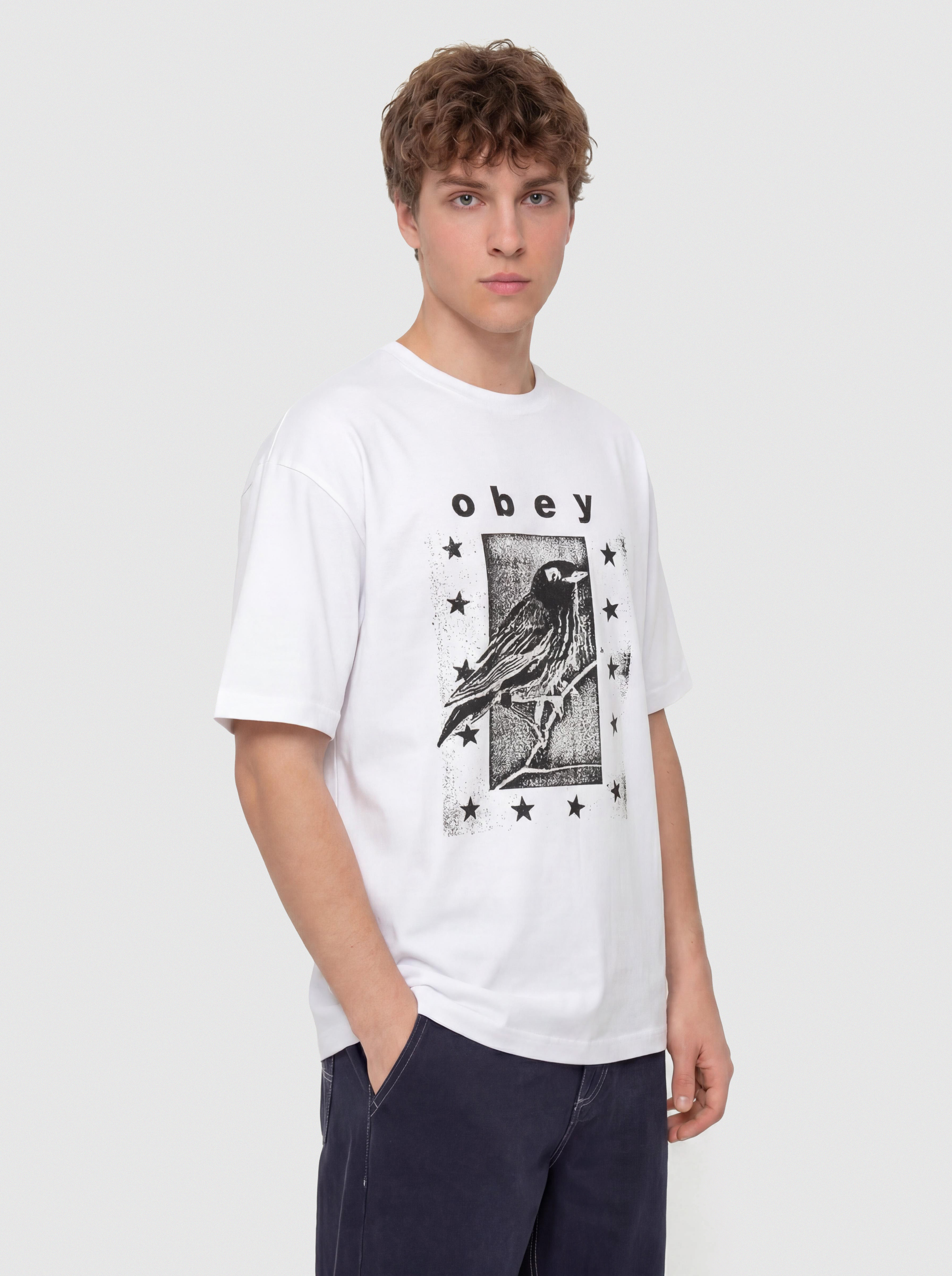 OBEY T-Shirt Fly Away (white)