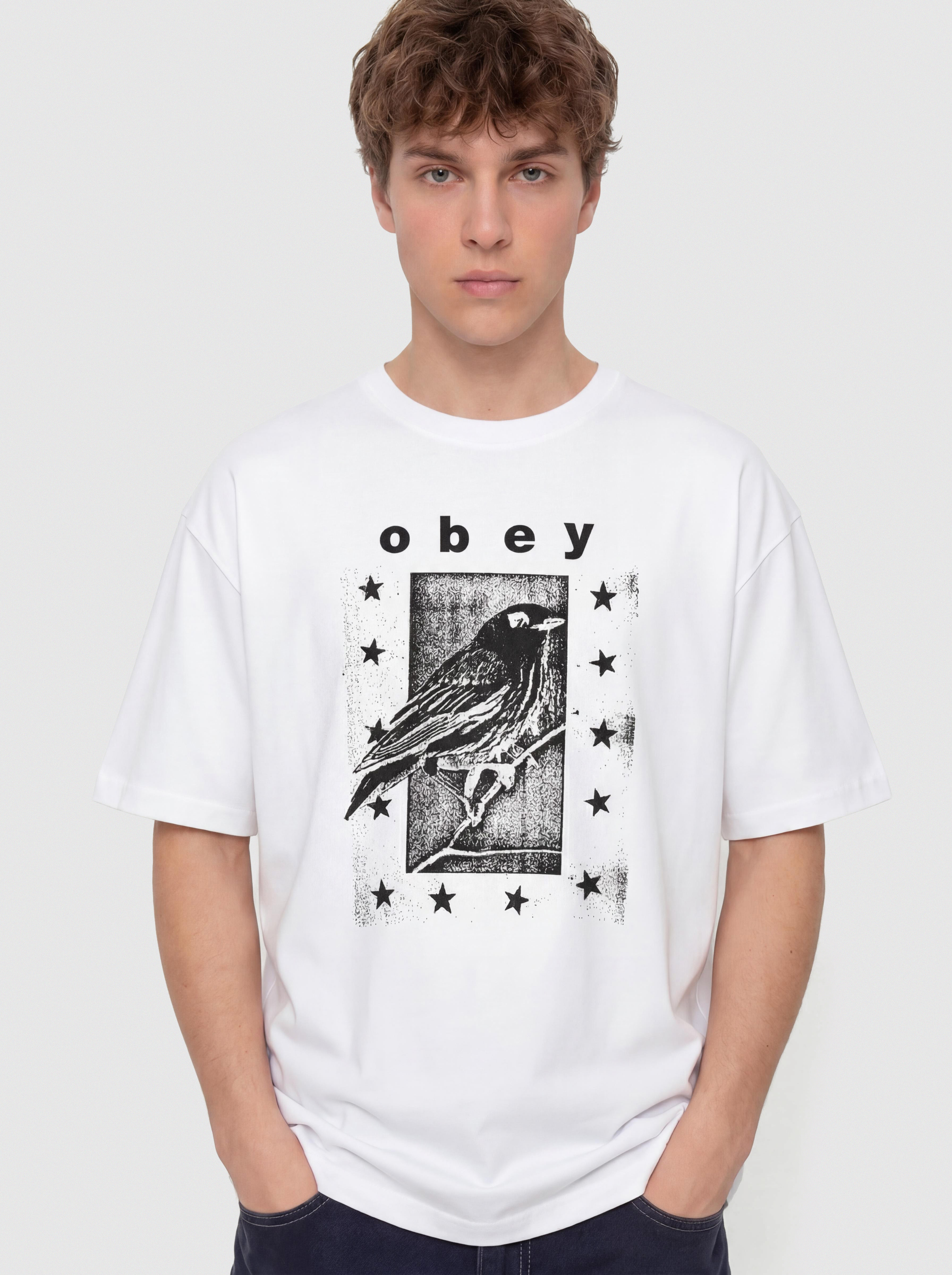 OBEY T-Shirt Fly Away (white)