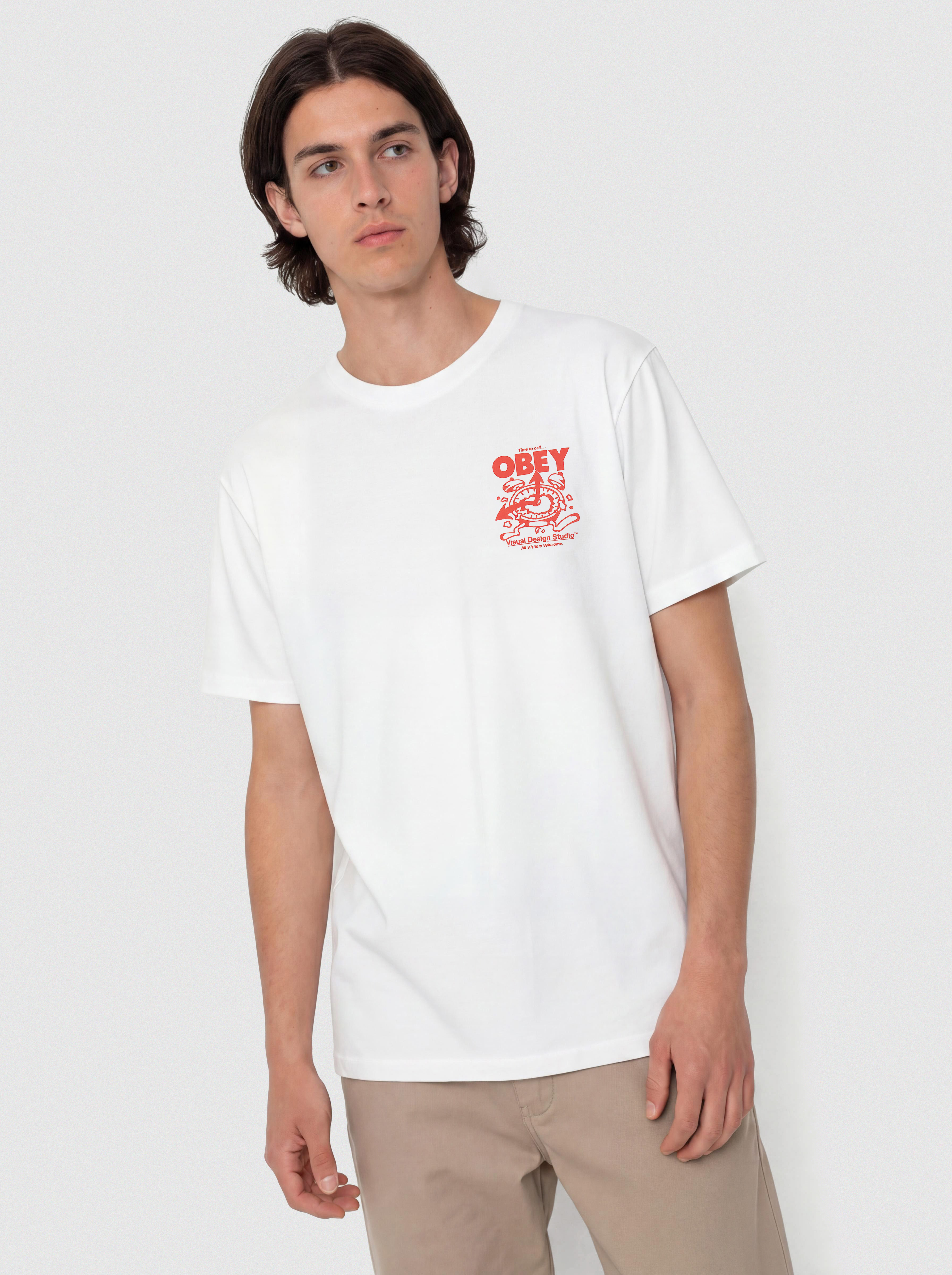 OBEY Time To Call Obey T-Shirt (white)