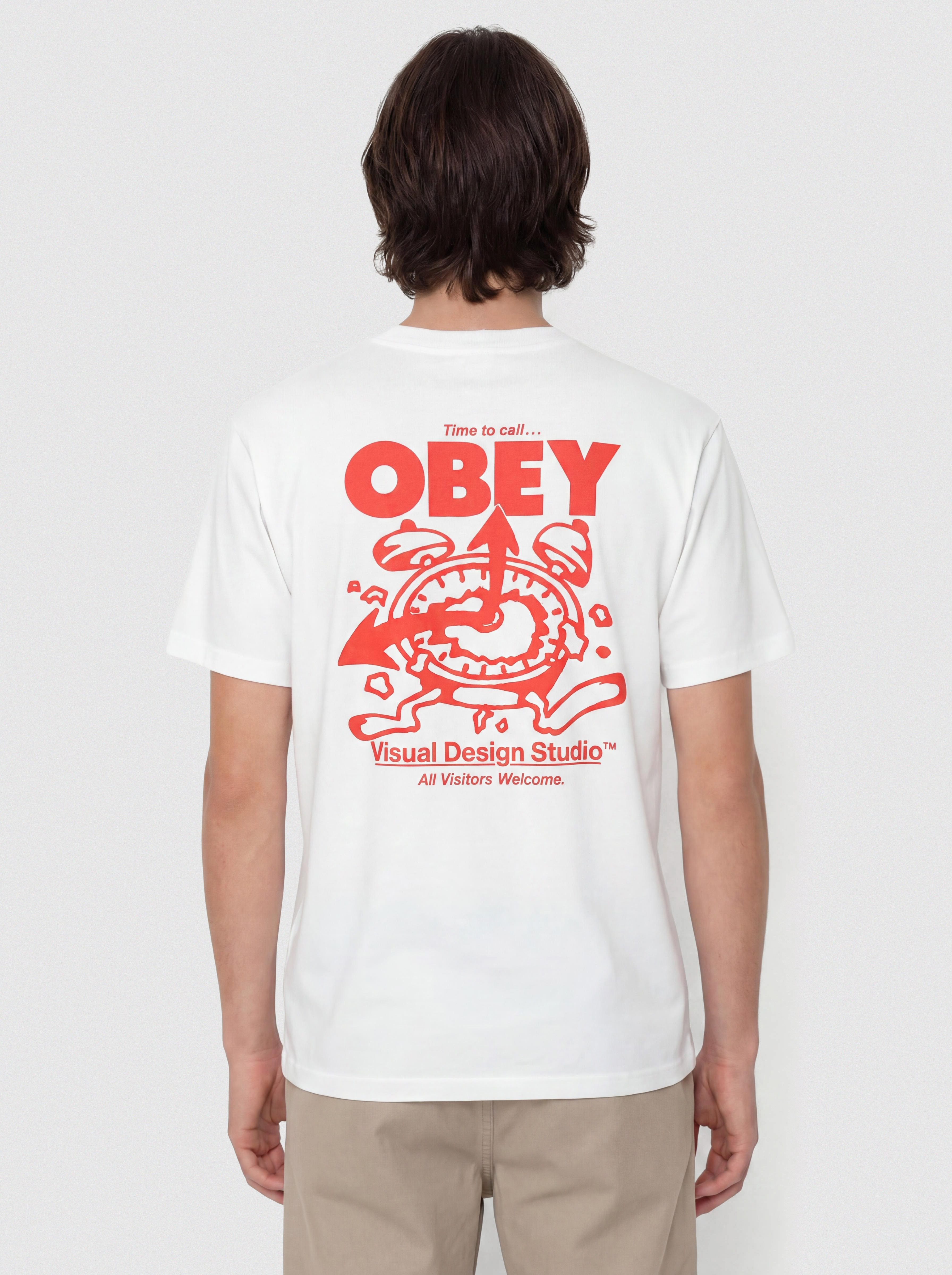 OBEY Time To Call Obey T-Shirt (white)