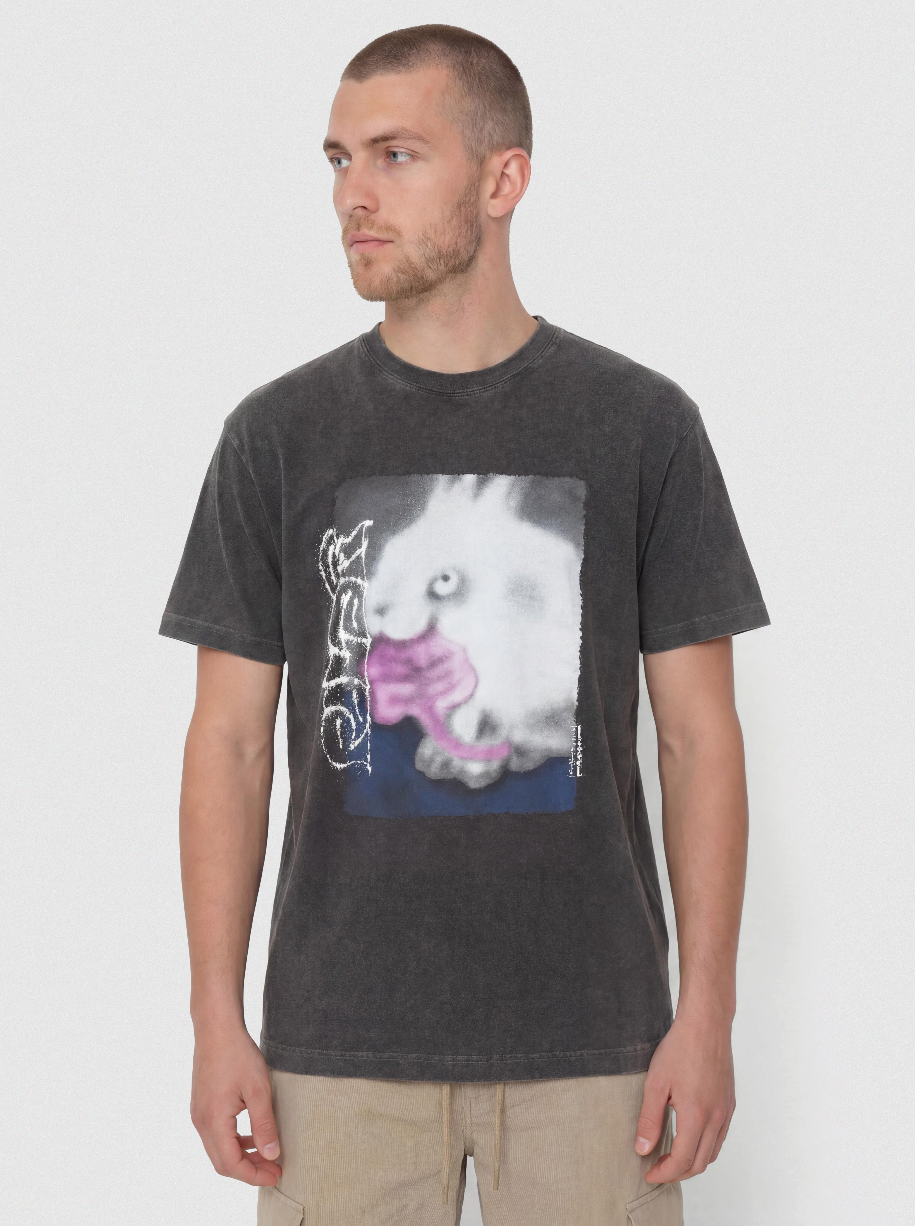 Polar Skate T-Shirt Rabbit (silver black)