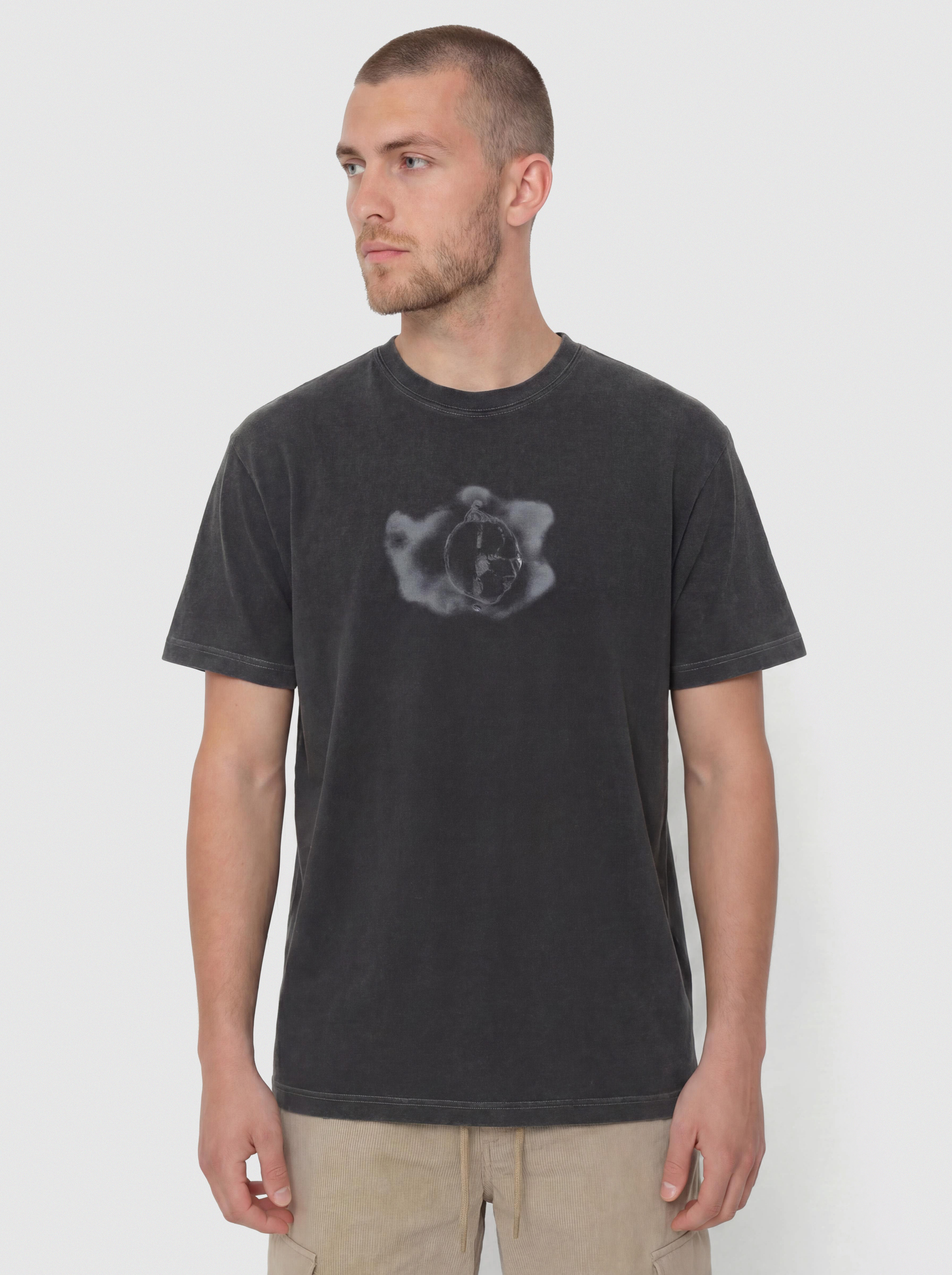 Polar Skate T-Shirt Metal Logo (silver black)