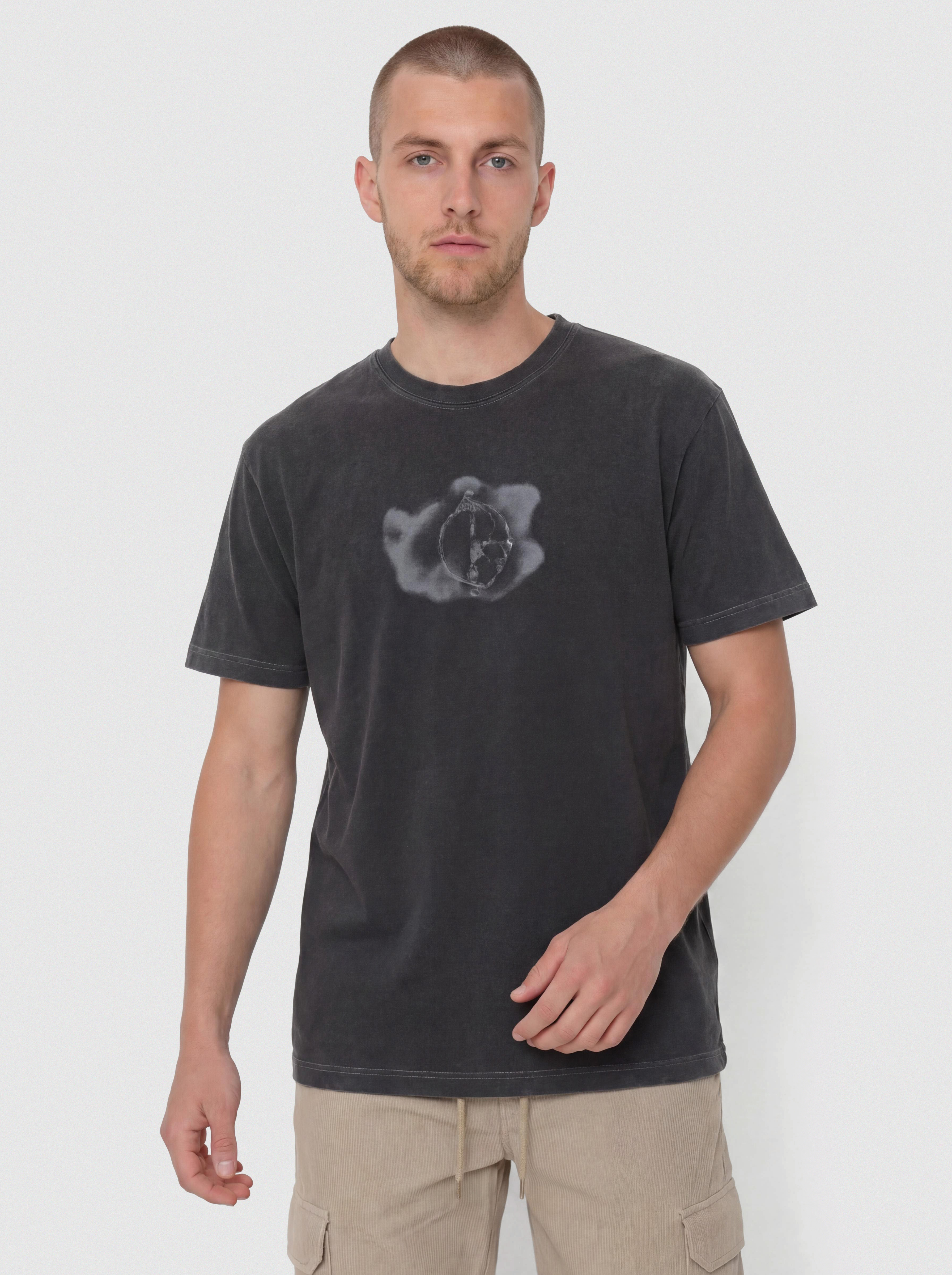 Polar Skate T-Shirt Metal Logo (silver black)