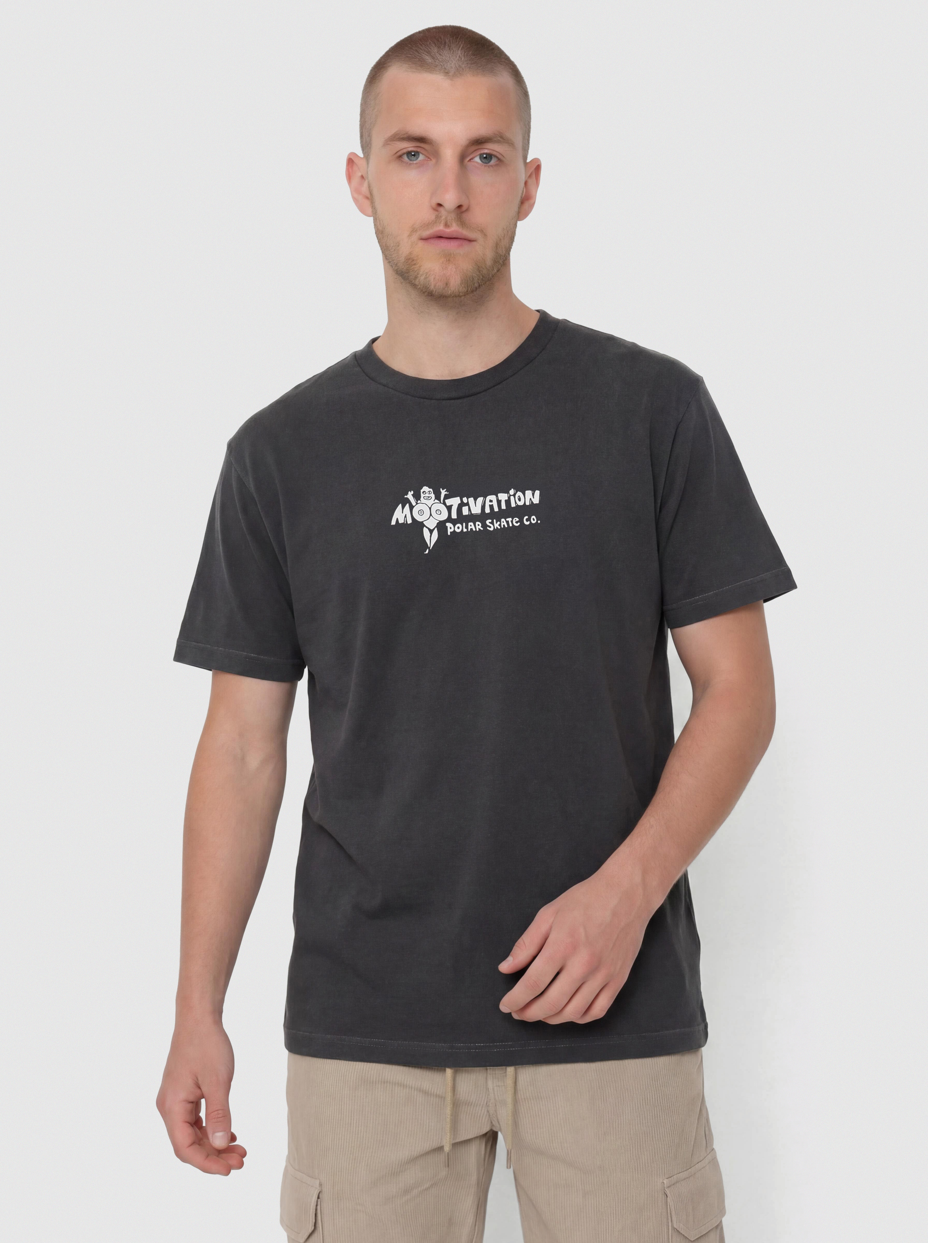 Polar Skate T-Shirt Band Mootivation (silver black)