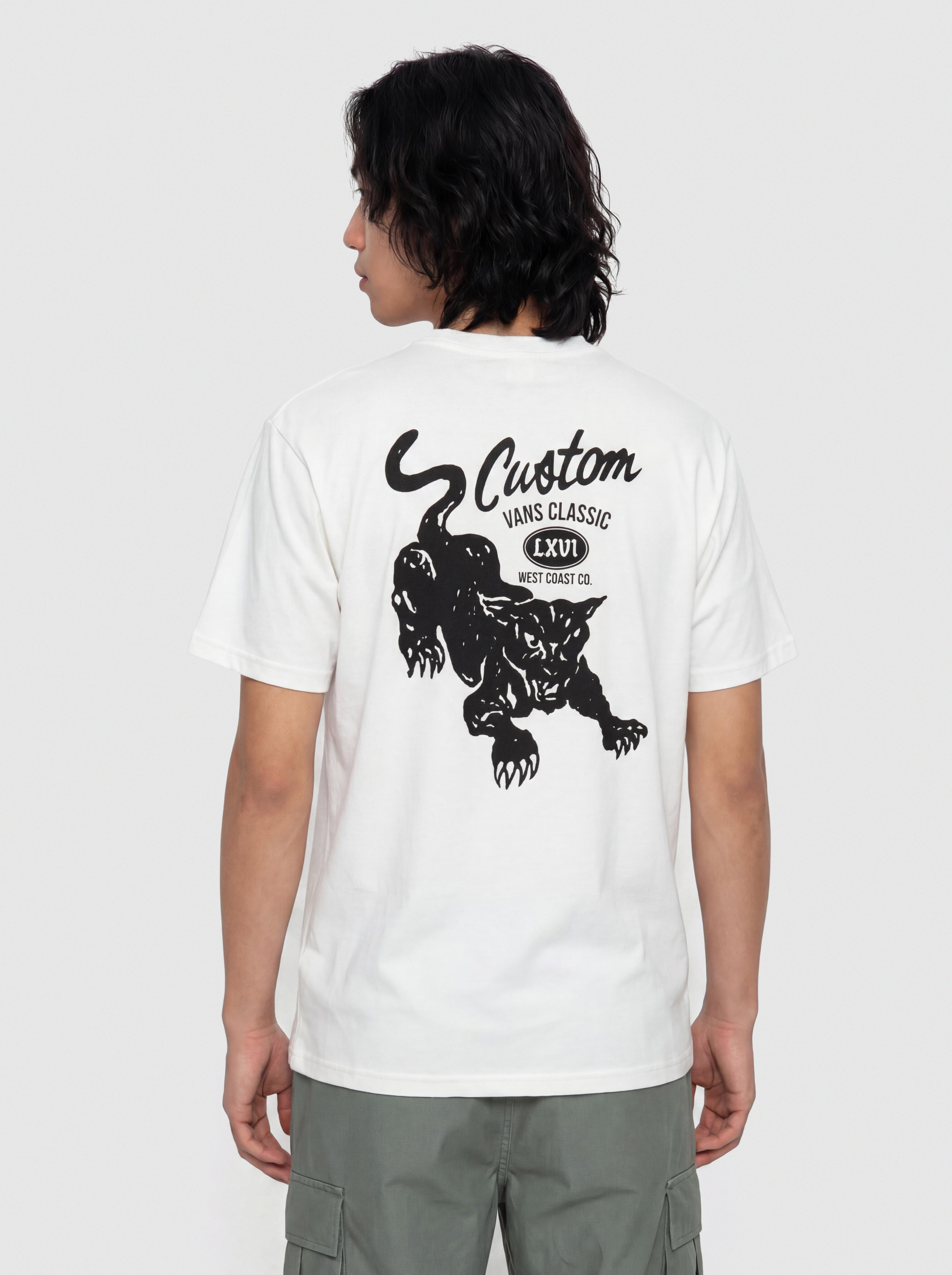 Vans T-Shirt Custom Cat (white)