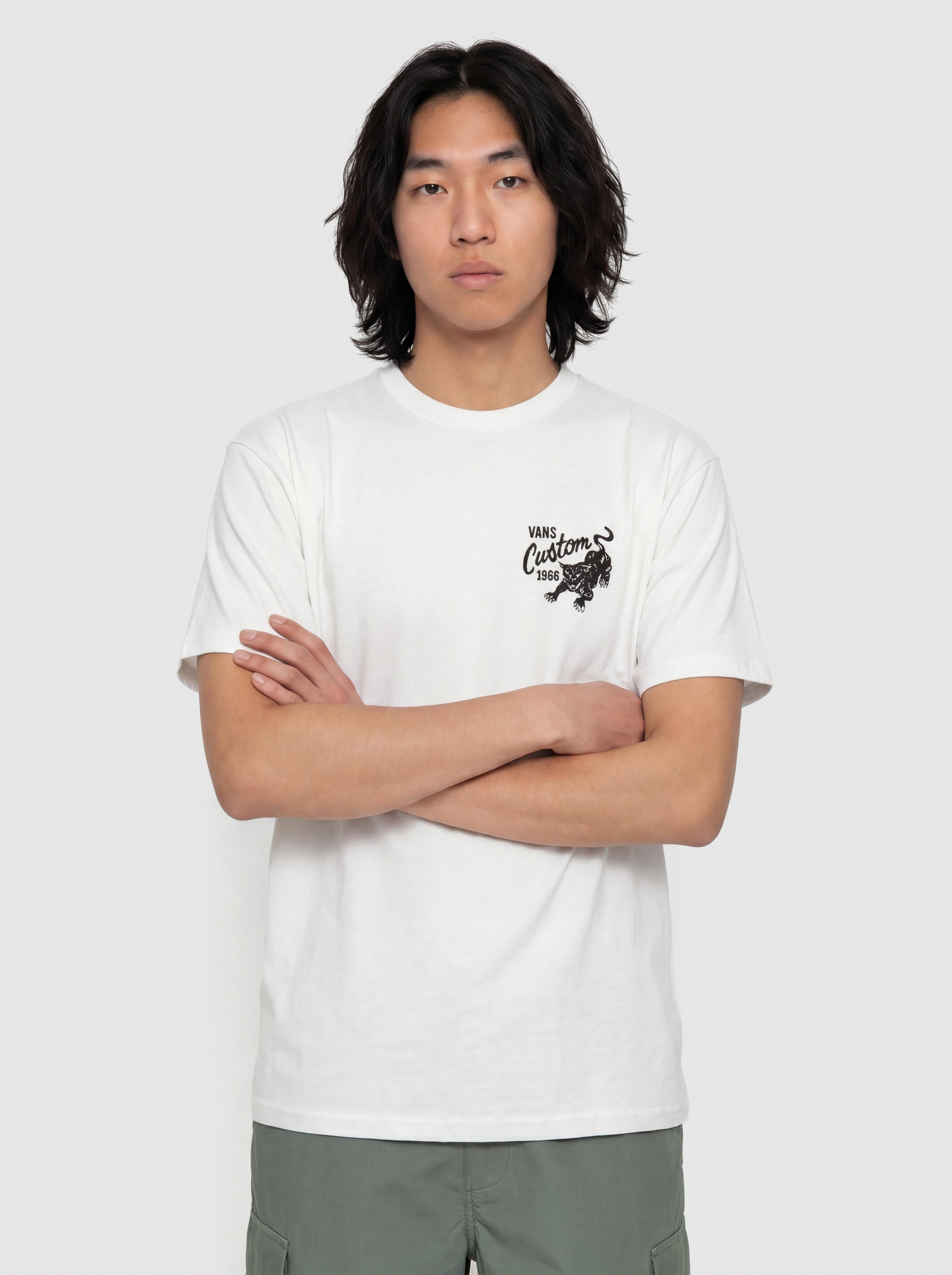 Vans T-Shirt Custom Cat (white)