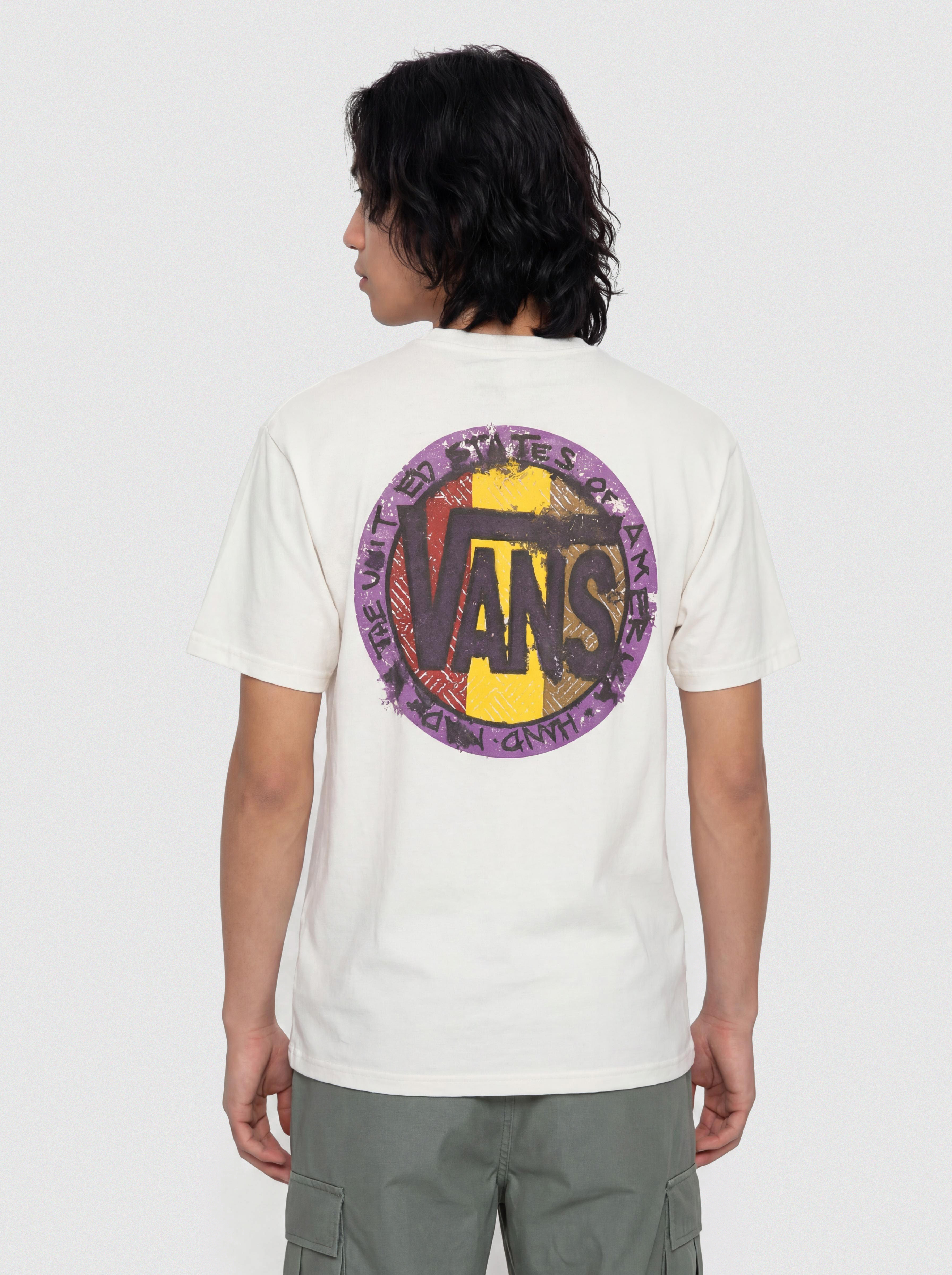 Vans T-Shirt Blotched Circle (marshmallow)