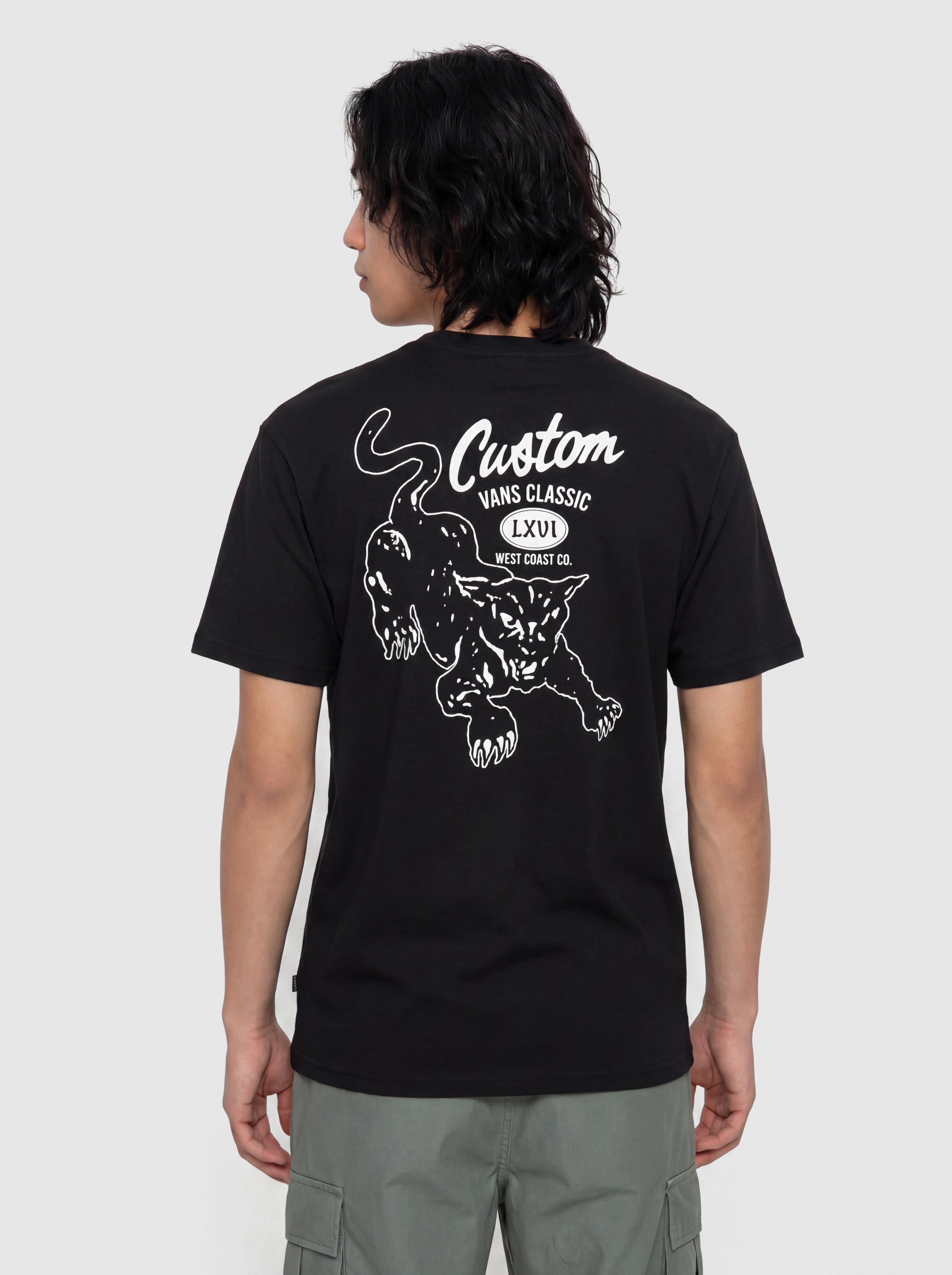 Vans T-Shirt Custom Cat (black)