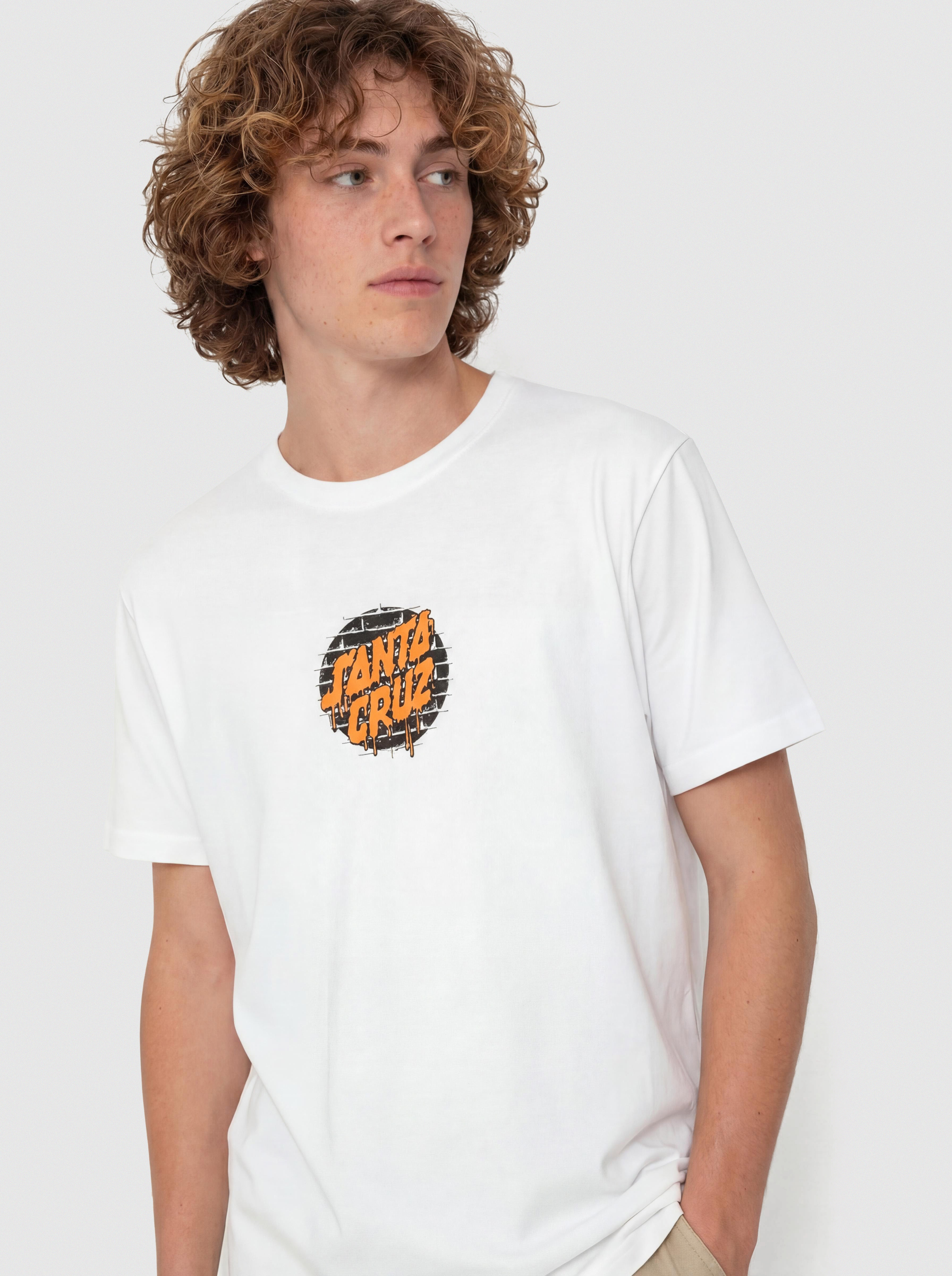 Santa Cruz Delfino Spotlight Fnt T-Shirt (white)