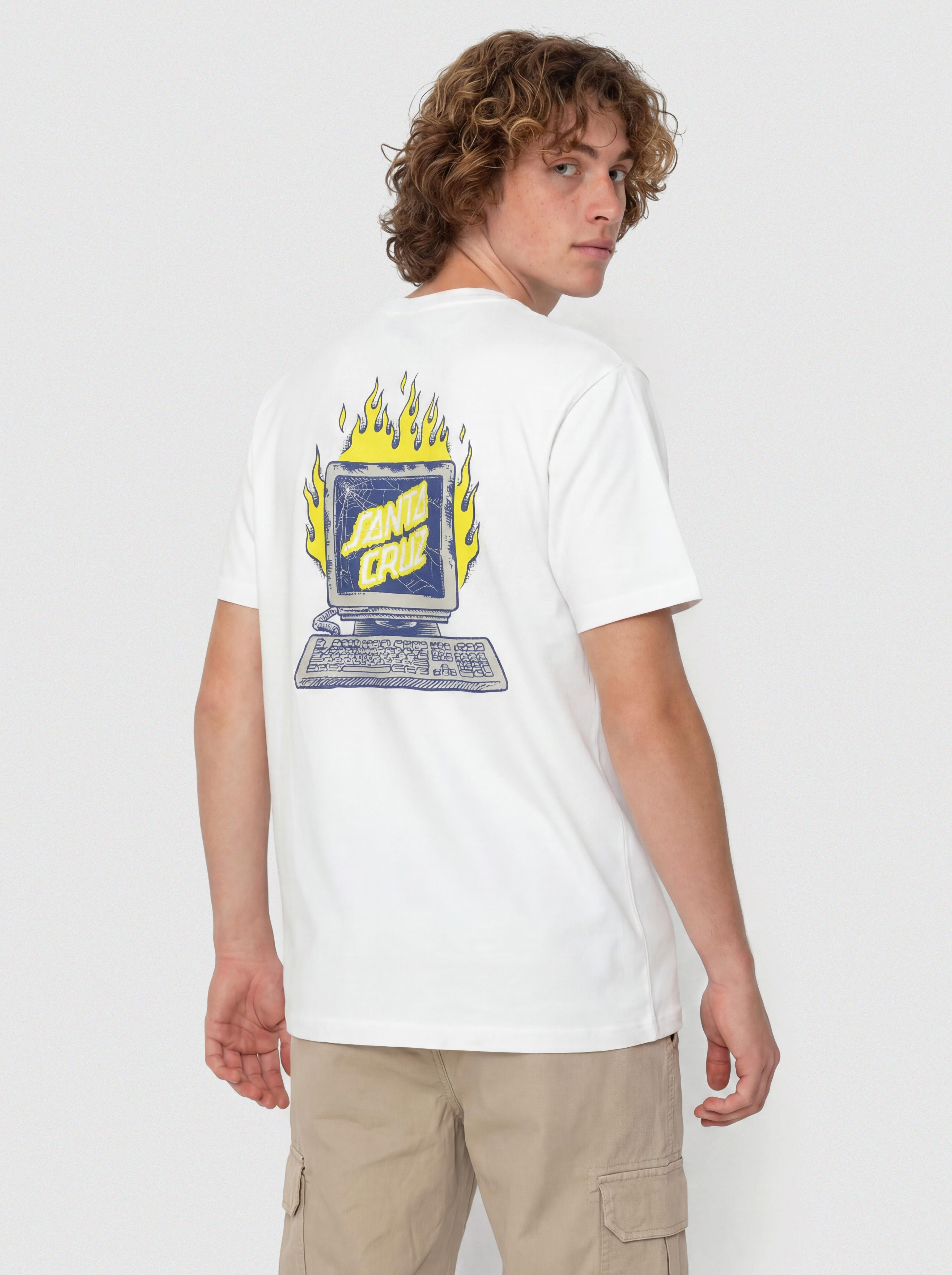 Santa Cruz Self Destruct T-Shirt - white (white)