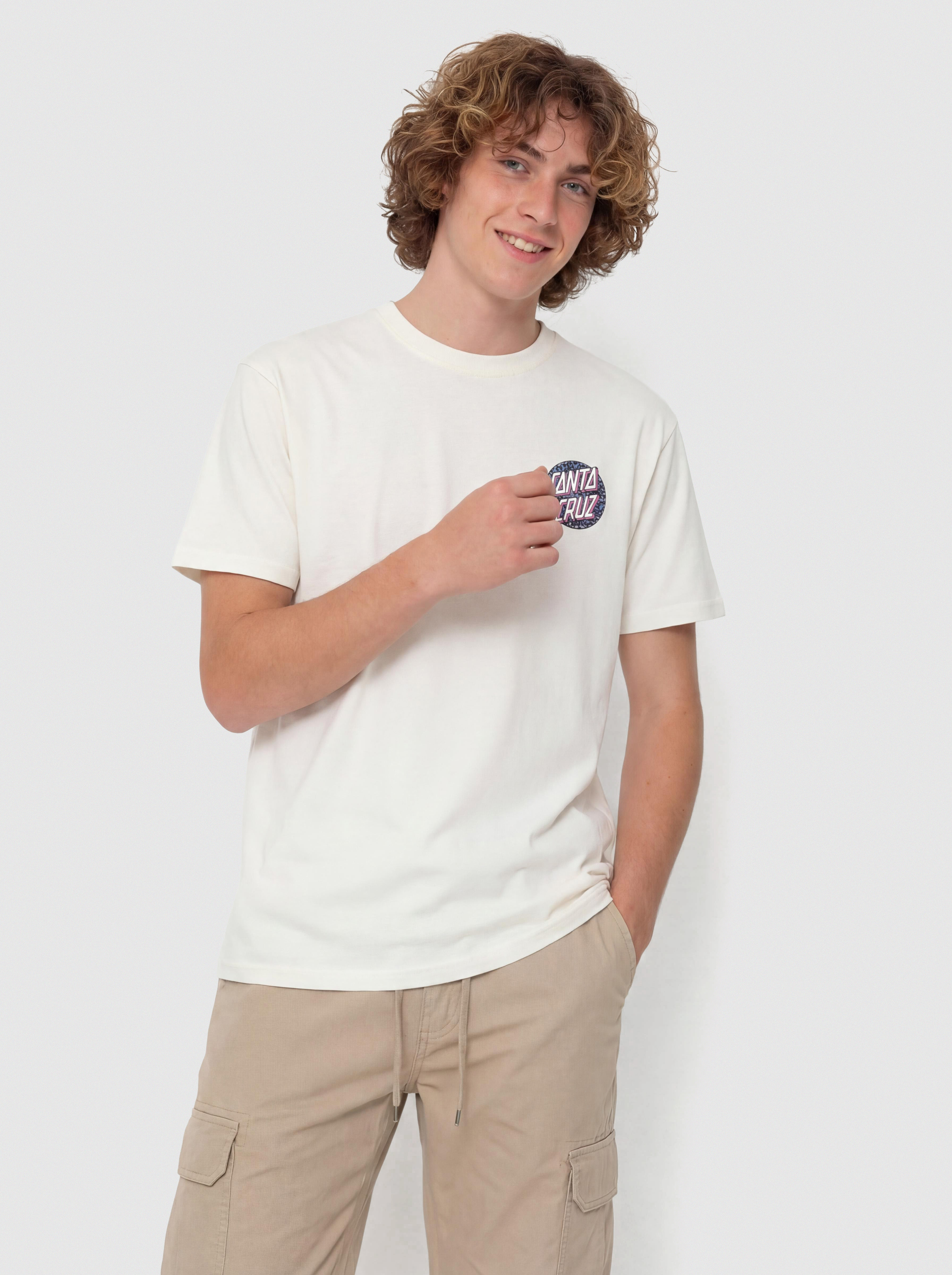 Santa Cruz Control Dot T-Shirt (unbleached cotton)
