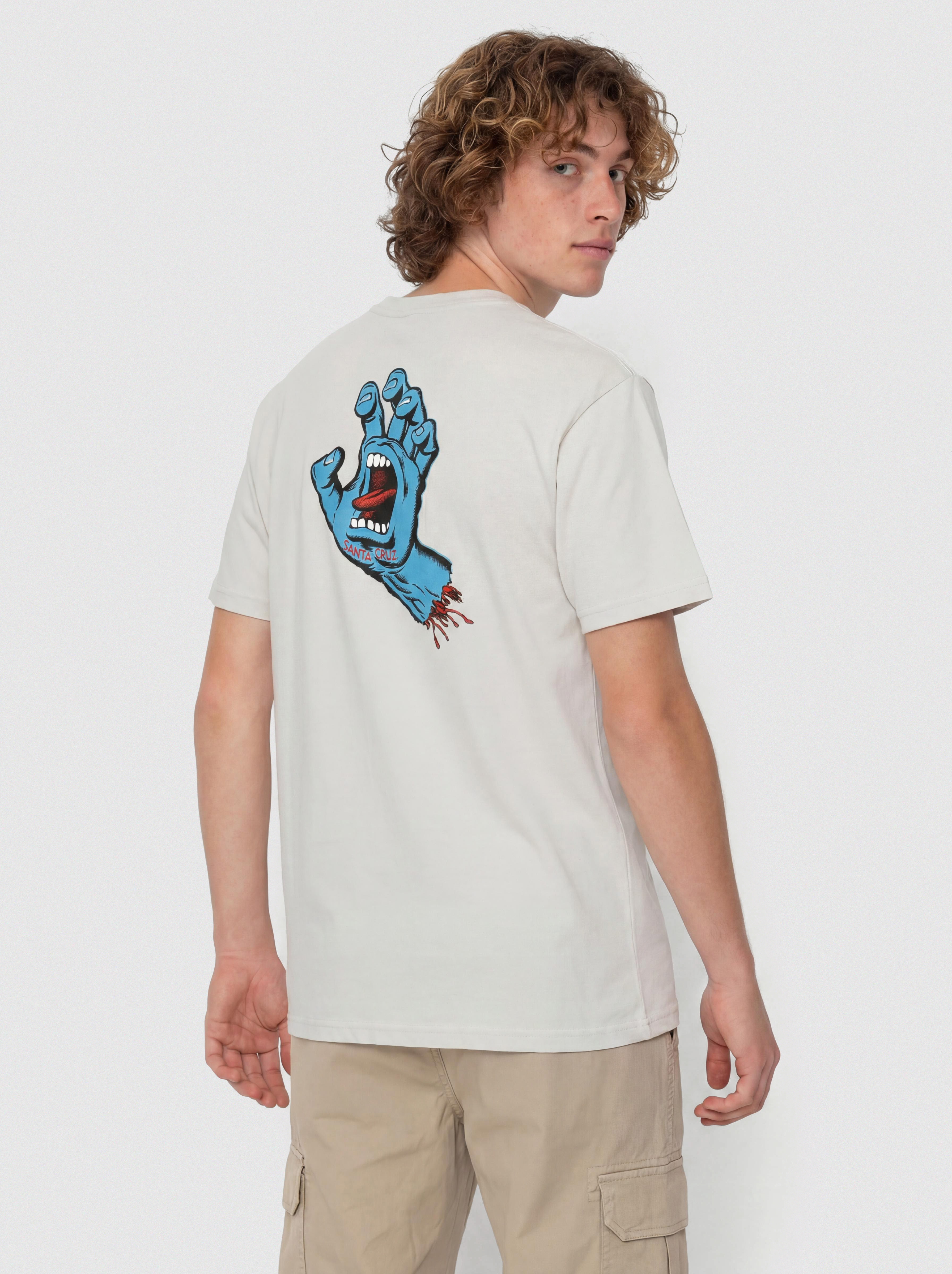 Santa Cruz Screaming Hand Chest T-Shirt (mist)