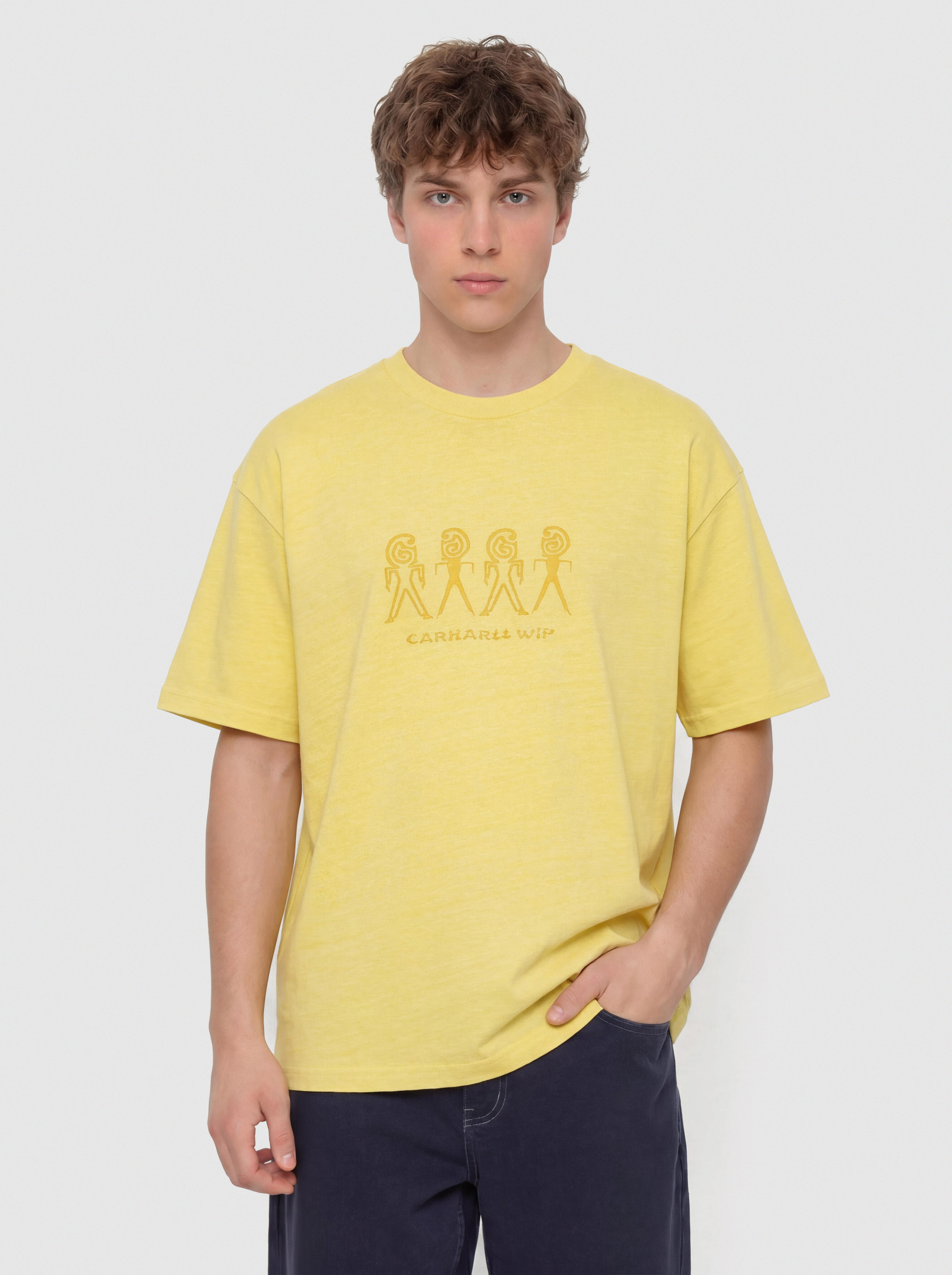 Carhartt WIP Terrestrial T-Shirt (fandoghi/suncrest/pigment garment dyed)