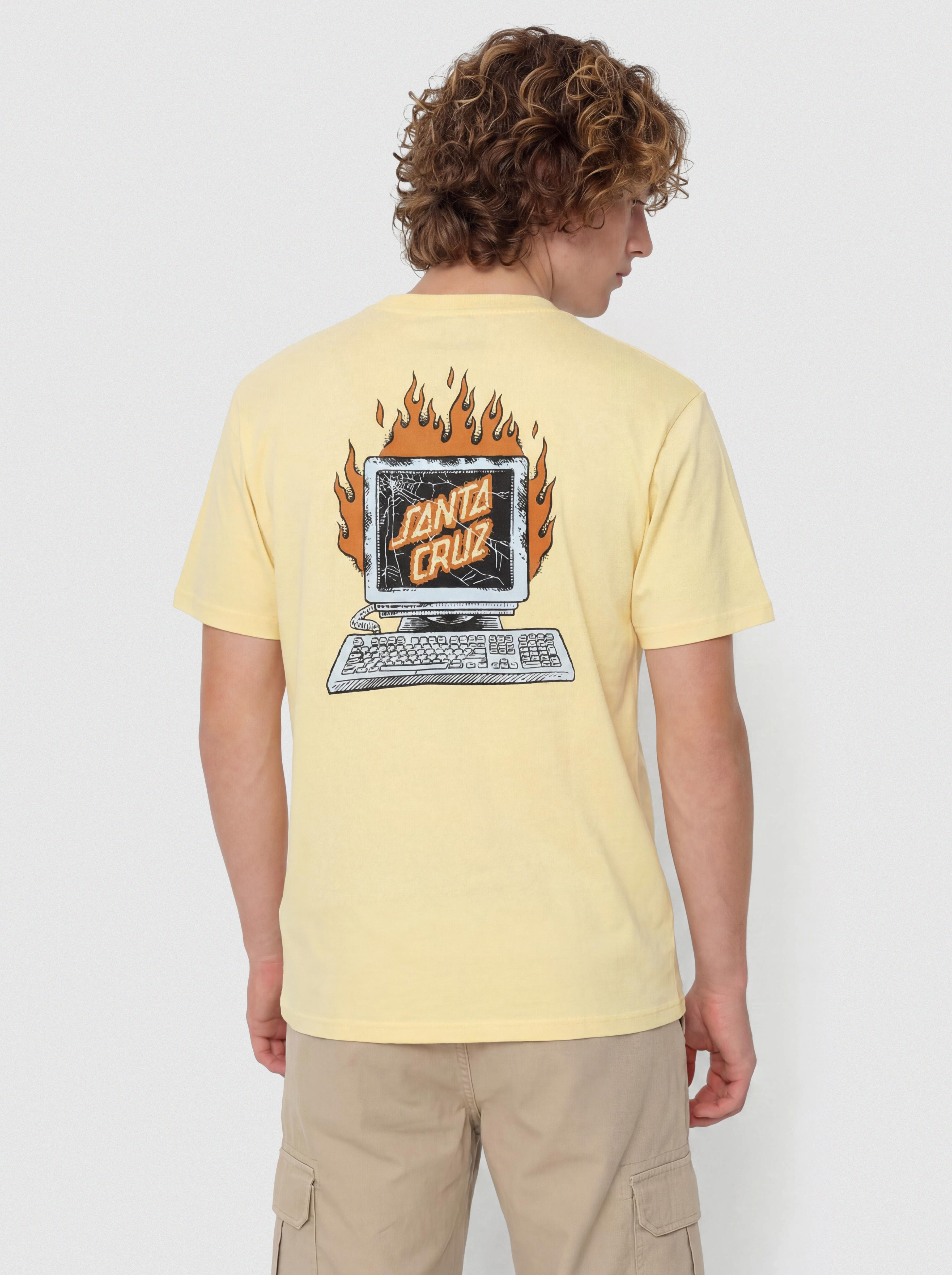 Santa Cruz Self Destruct T-Shirt (custard)