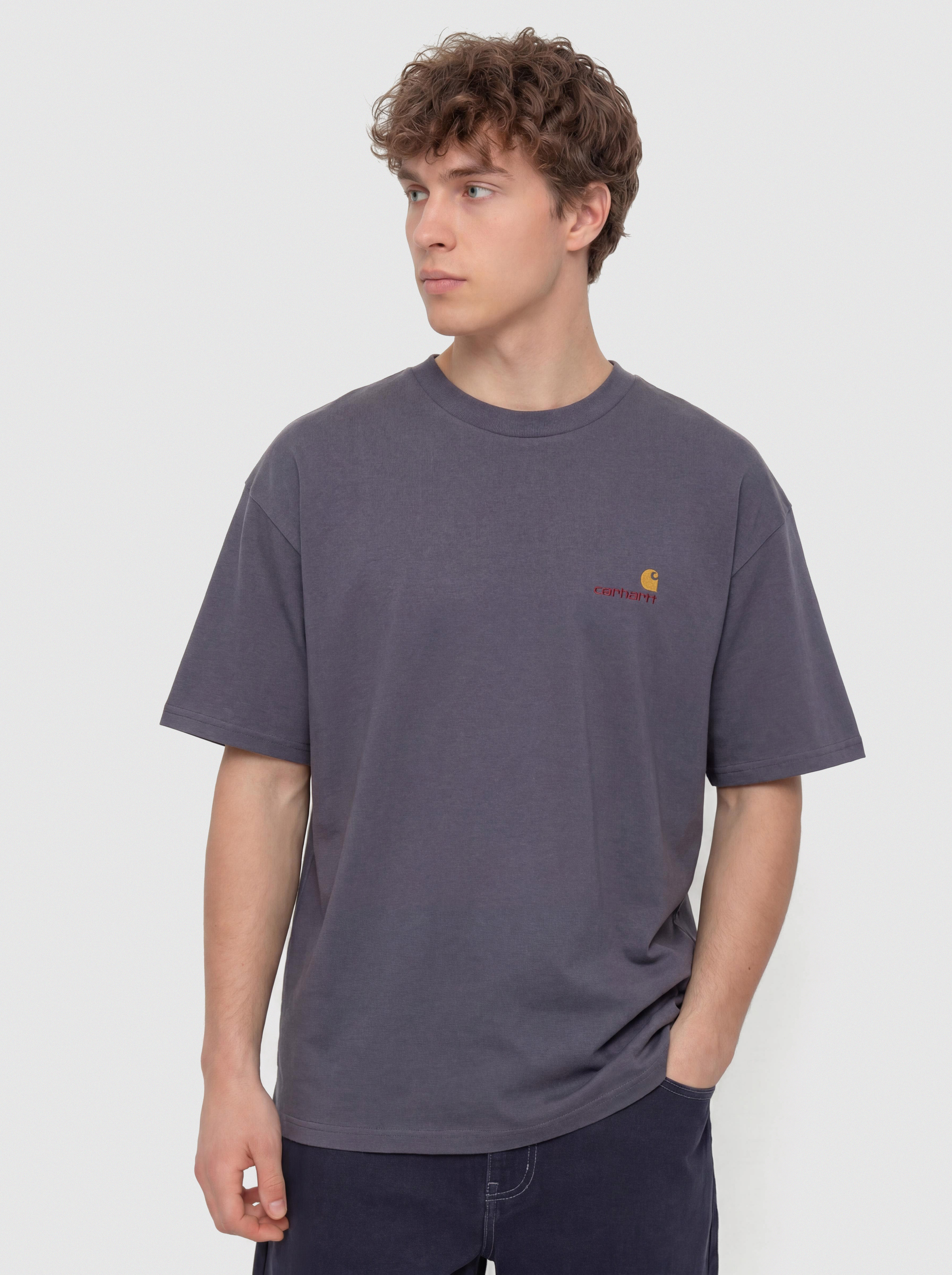 Carhartt WIP American Script T-Shirt (shady purple)