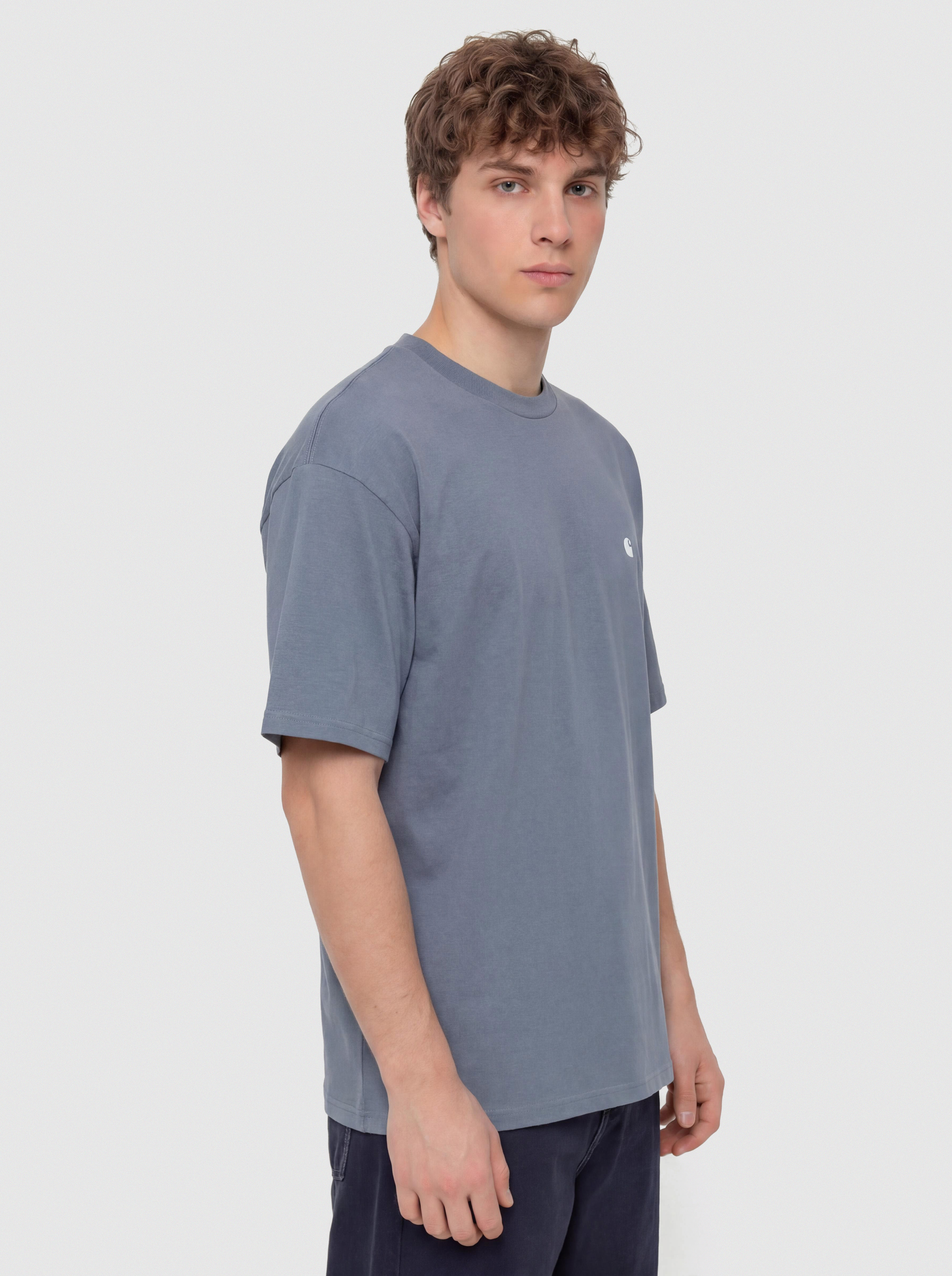 Carhartt WIP Madison T-Shirt (shady blue/white)