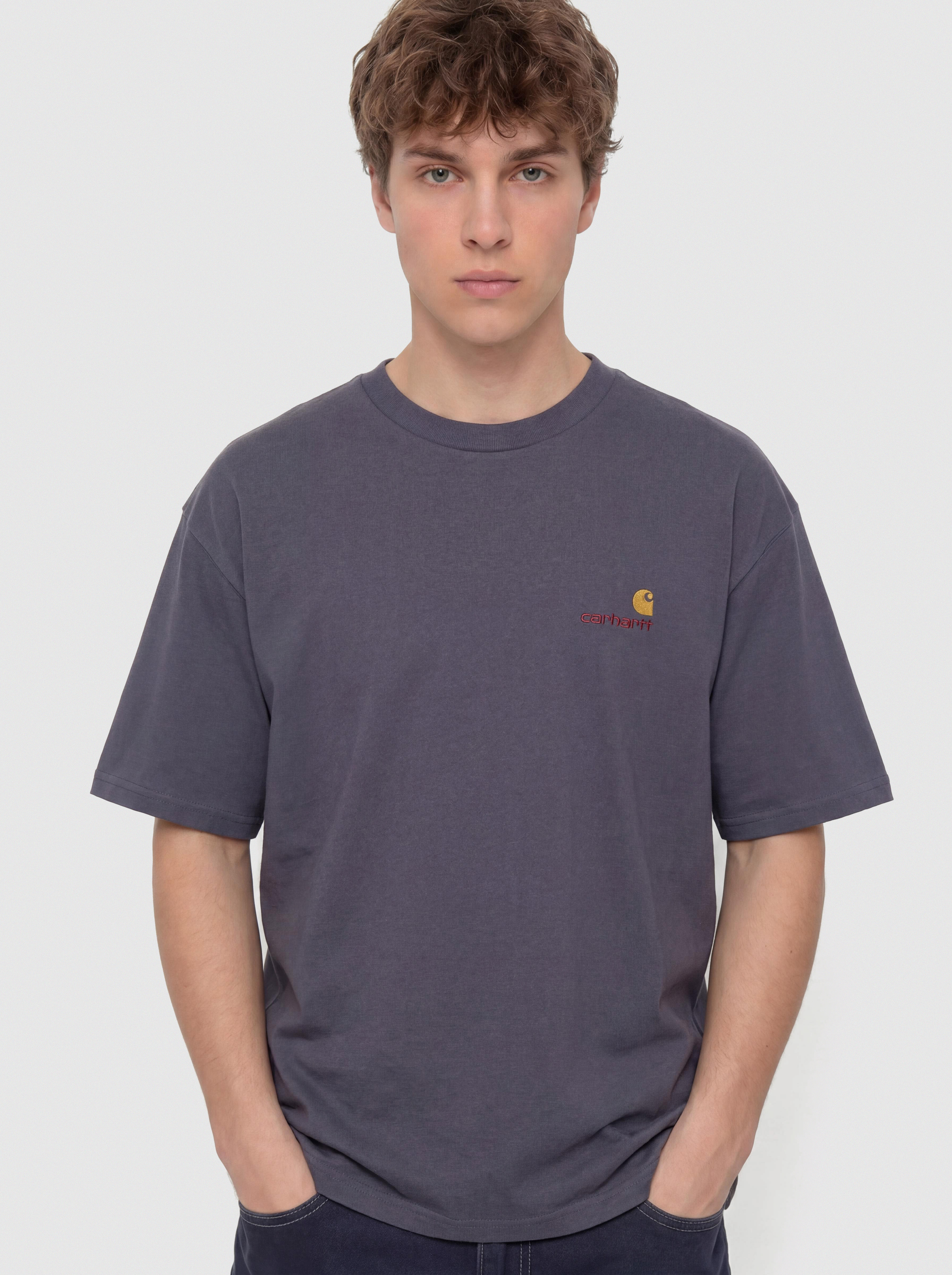 Carhartt WIP American Script T-Shirt (shady purple)