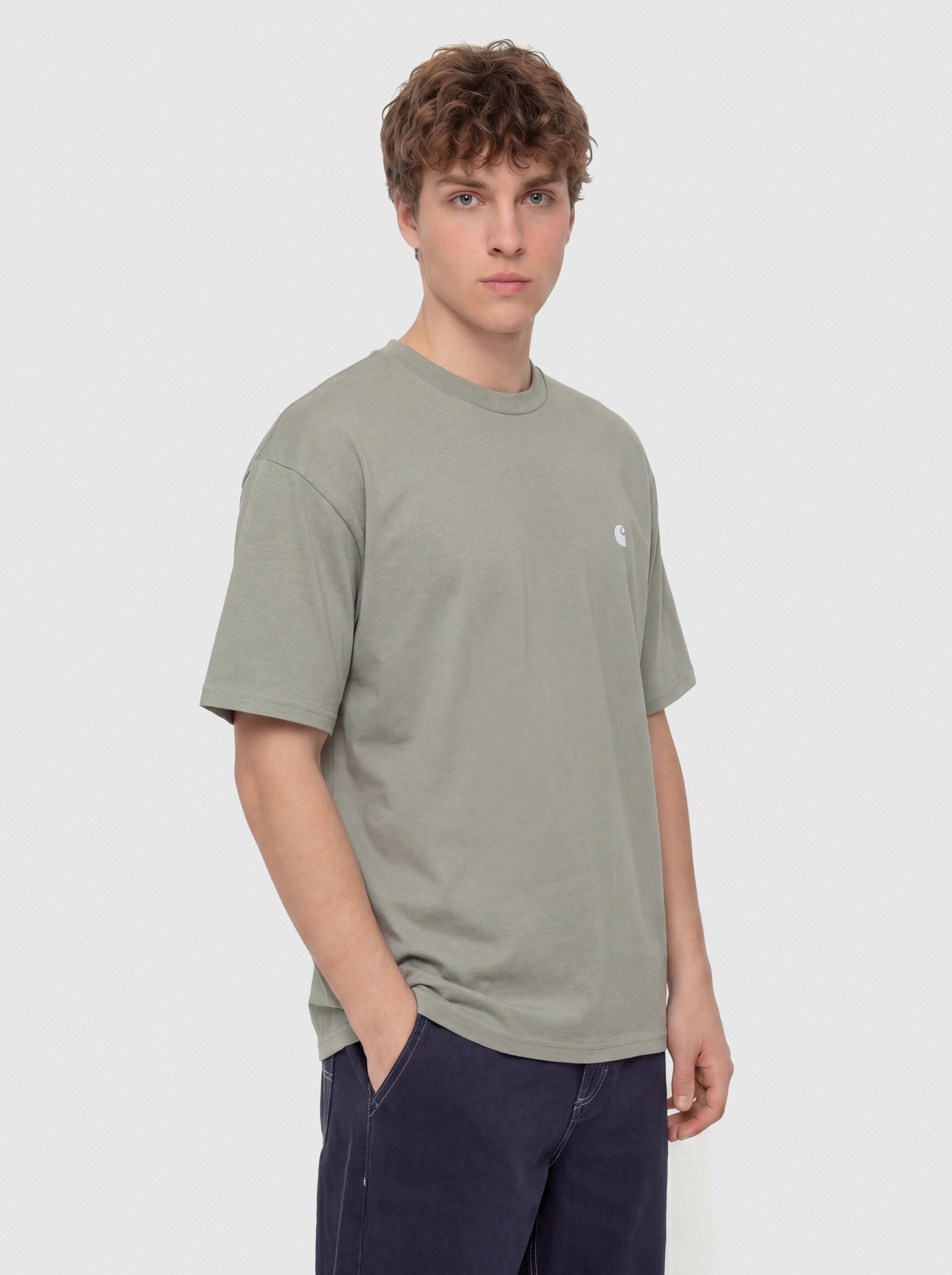 Carhartt WIP Madison T-Shirt (shady green/white)