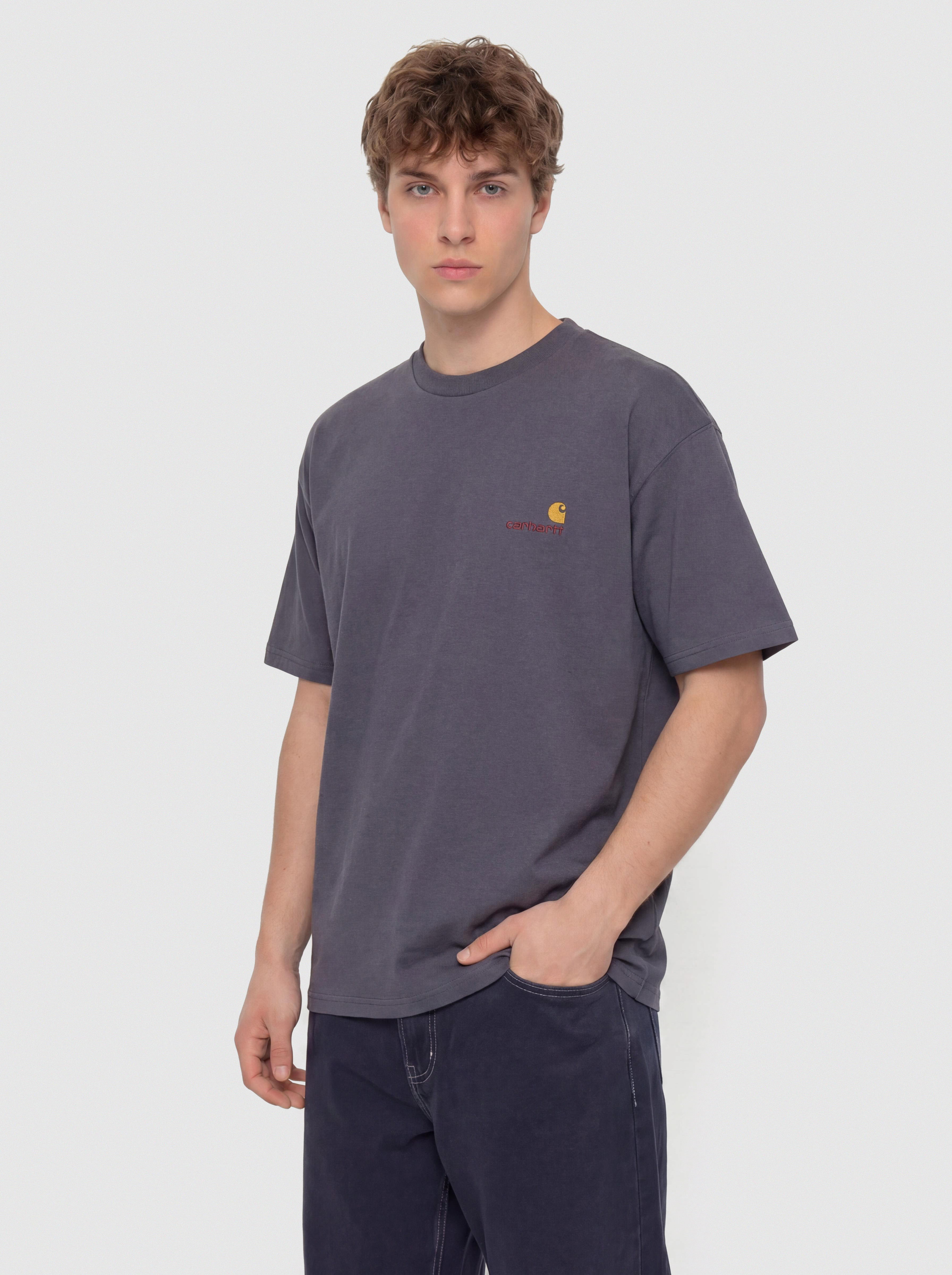 Carhartt WIP American Script T-Shirt (shady purple)