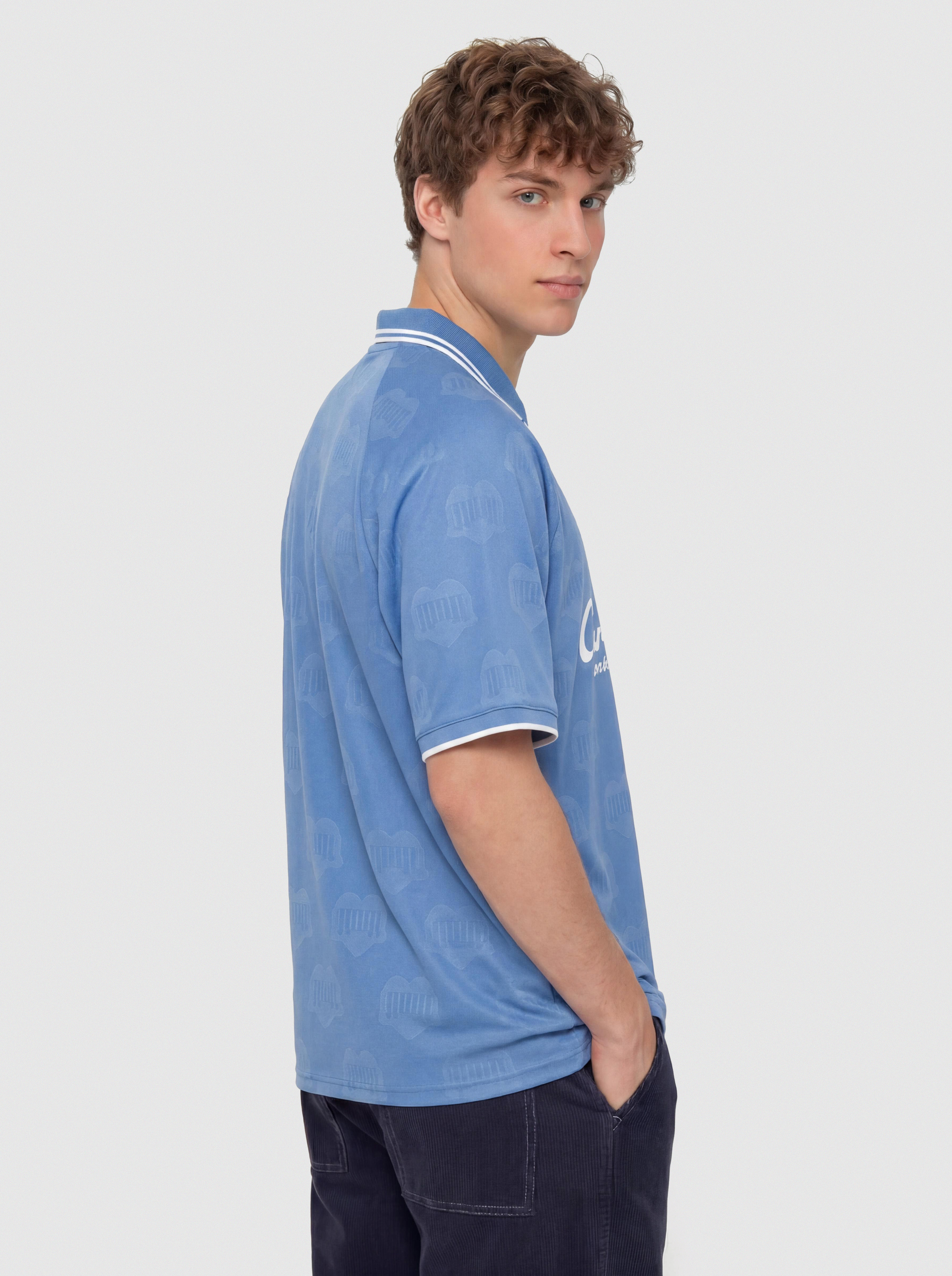 Carhartt WIP Terrace Football T-Shirt (heart train jacquard curacao)