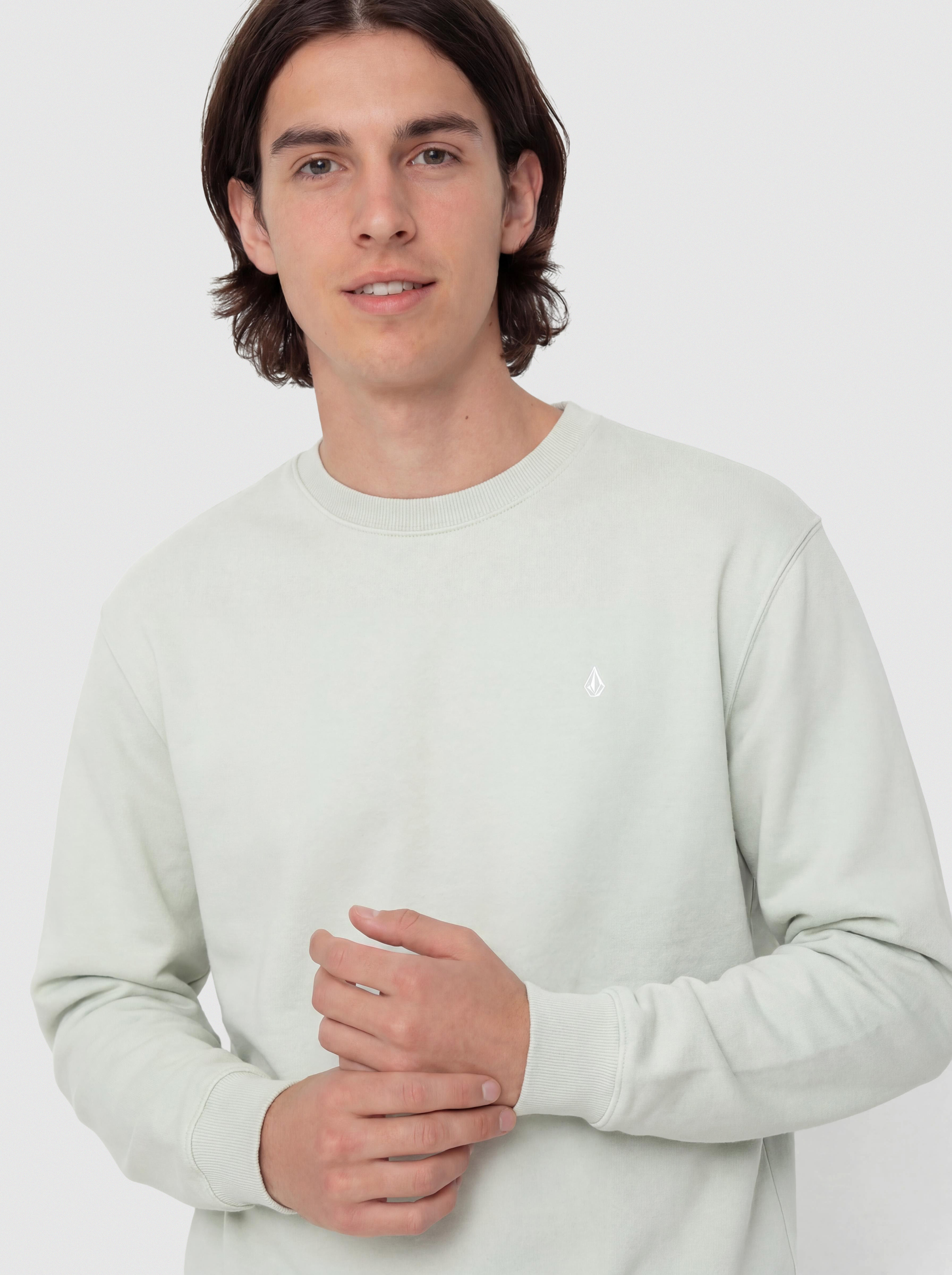 Volcom Single Stone Crew Sweatshirt (pale aqua)