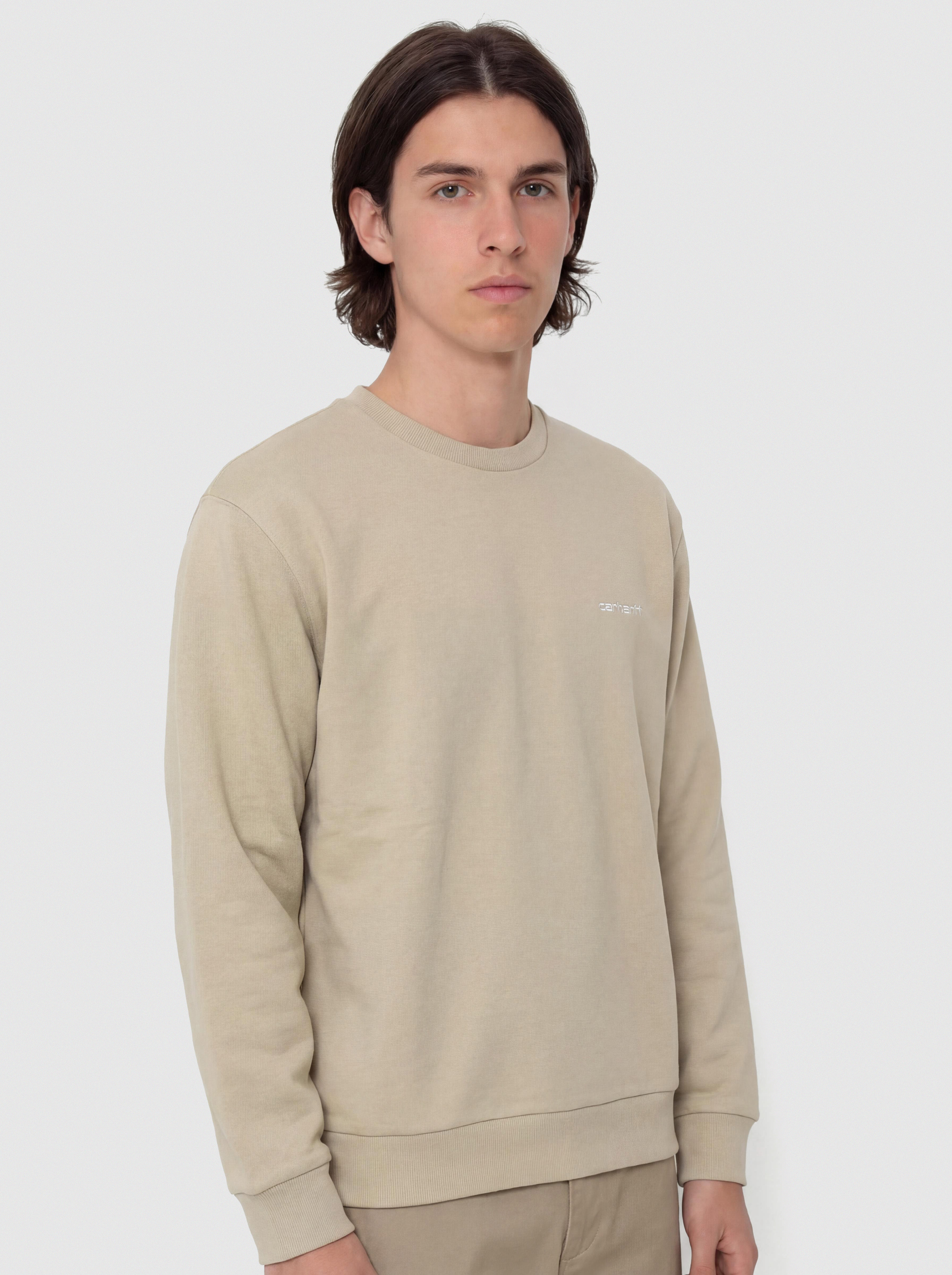 Carhartt WIP Sweatshirt Script Embroidery (barchan/white)