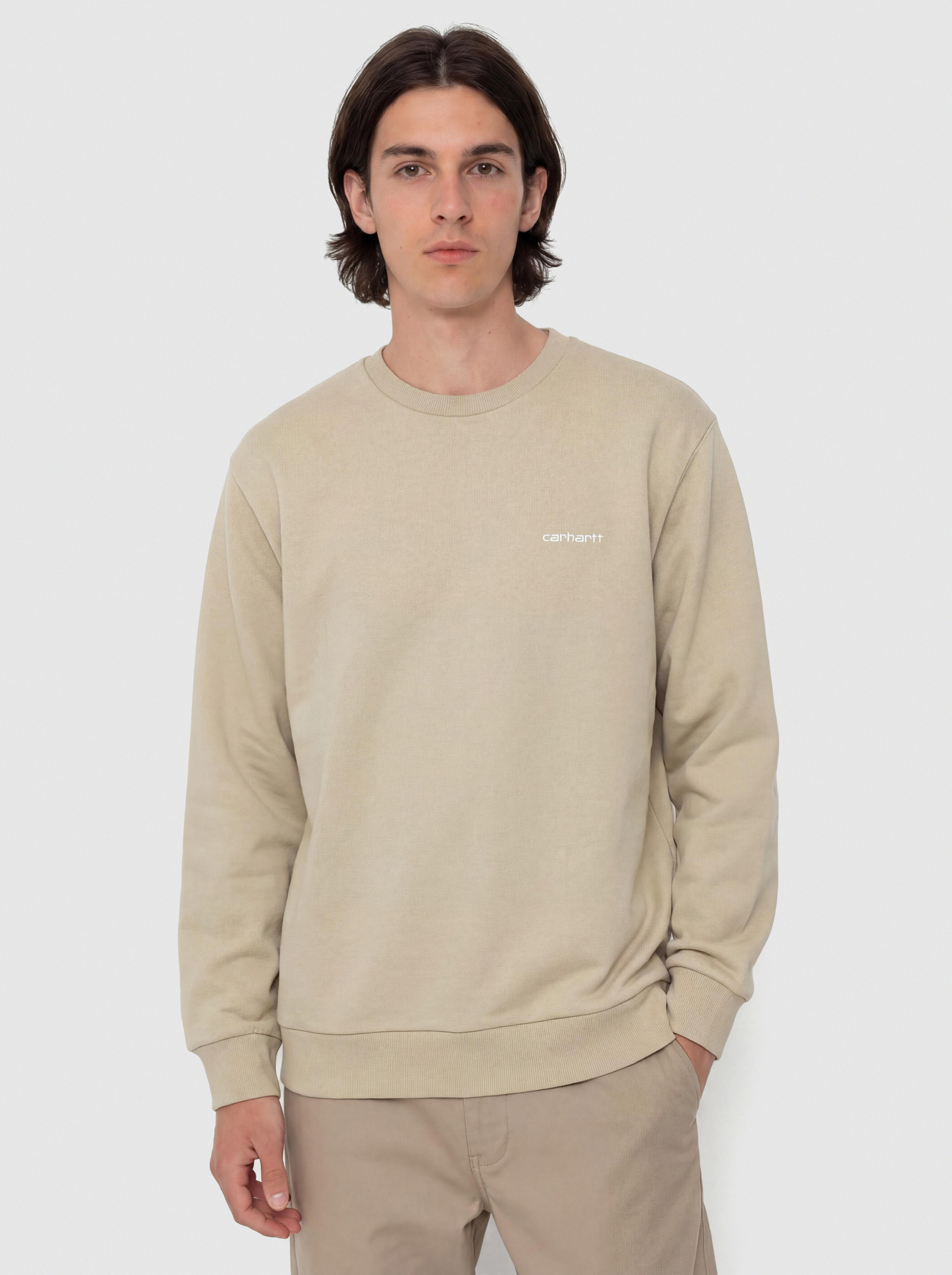 Carhartt WIP Sweatshirt Script Embroidery (barchan/white)